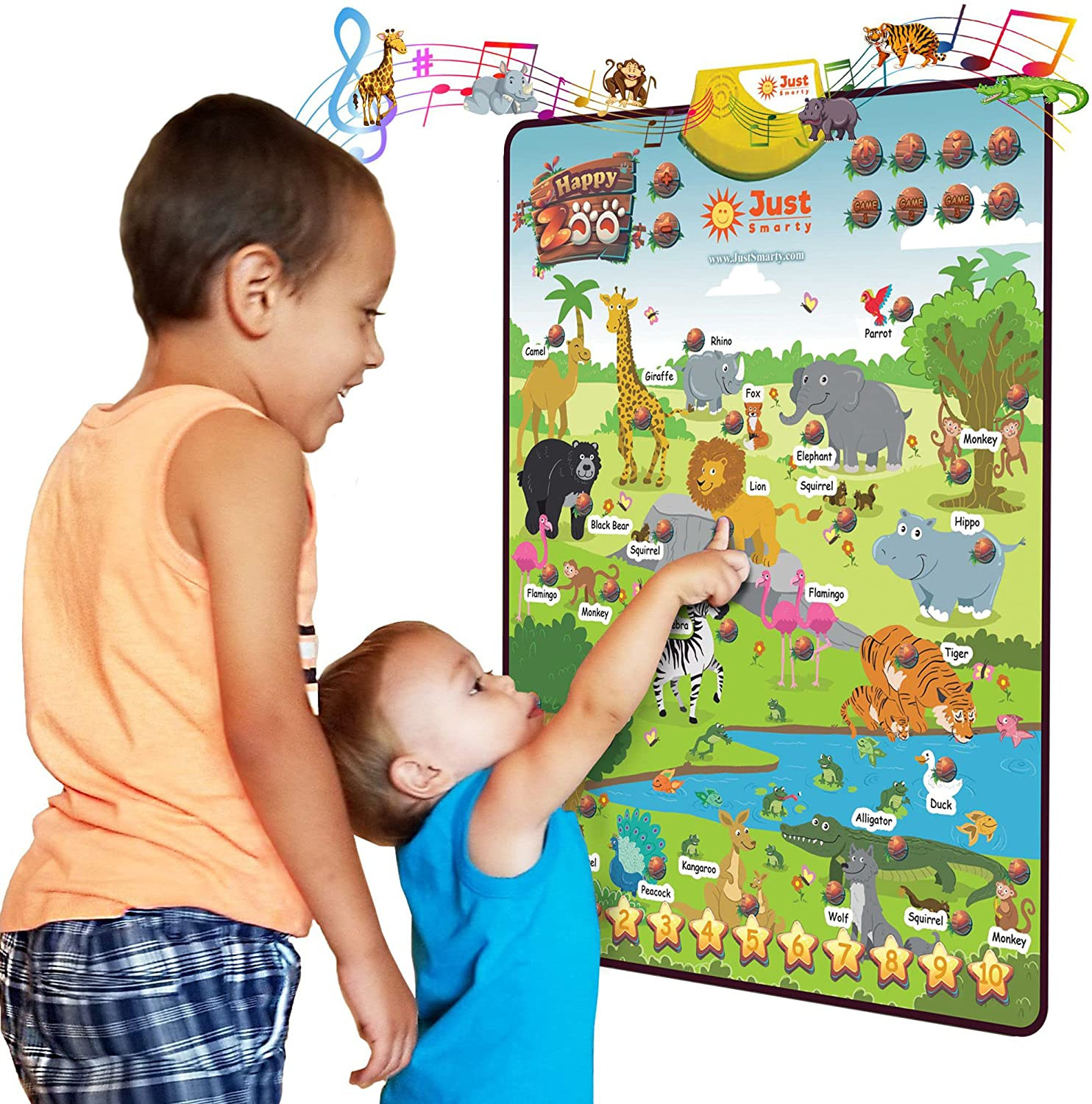 Interactive Alphabet Wall Chart | Talking Abcs & 123S Music Poster with Interact