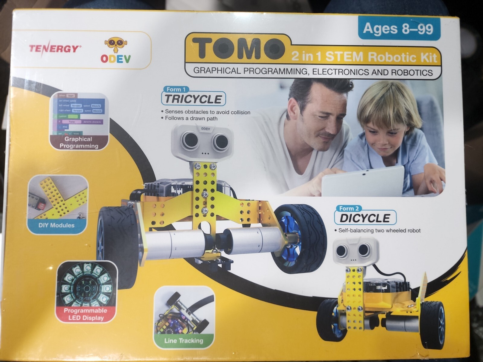 Sealed! Tomo STEM Robot 2-in-1 Educational Robotic Kit Kids Building DIY Set