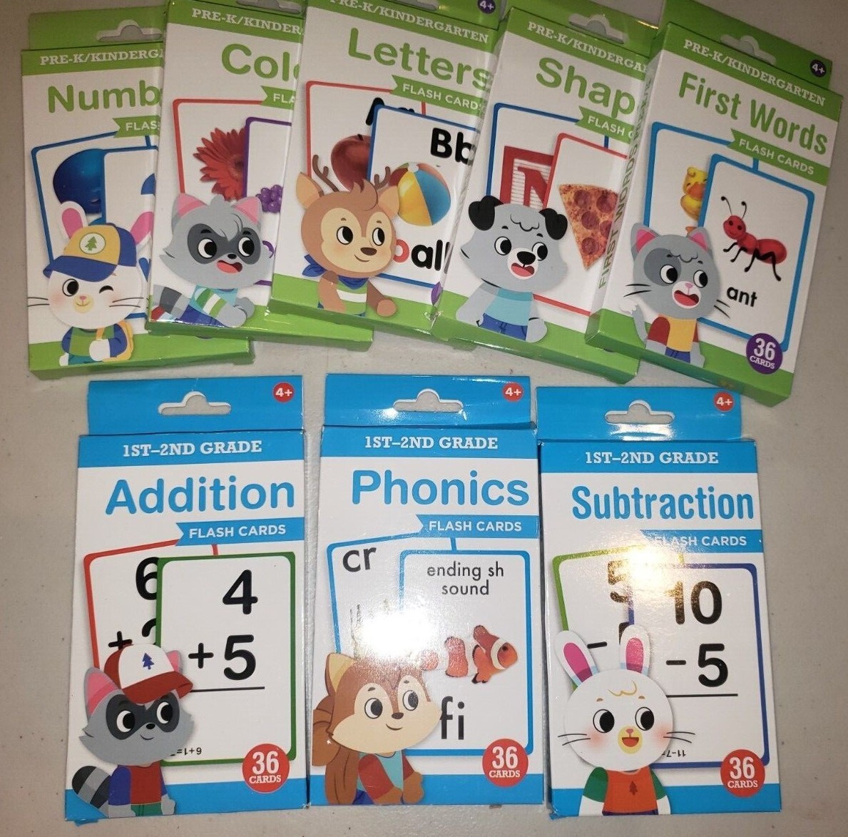 Flash Cards For Kids Toddlers Learning Educational Toys 4+ Year Olds