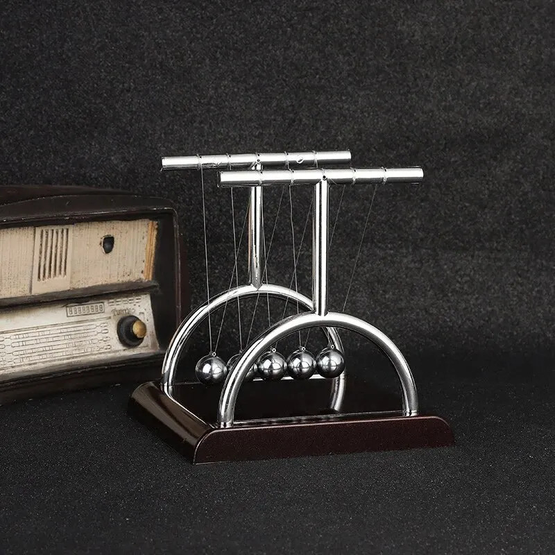 Desktop Balance Ball Pendulum Physics Science Educational Desk Toy Decor Gift