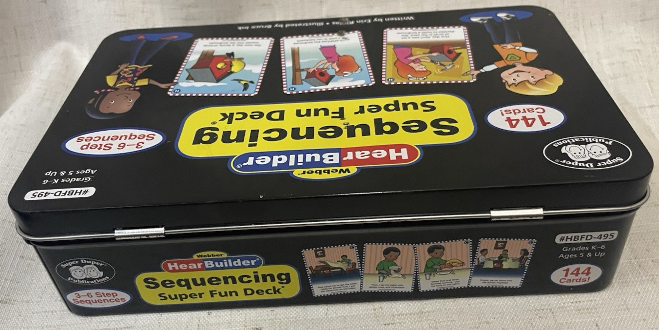 Webber Hear Builder Sequencing Super Fun Deck HBFD-495 Comprehension Skills