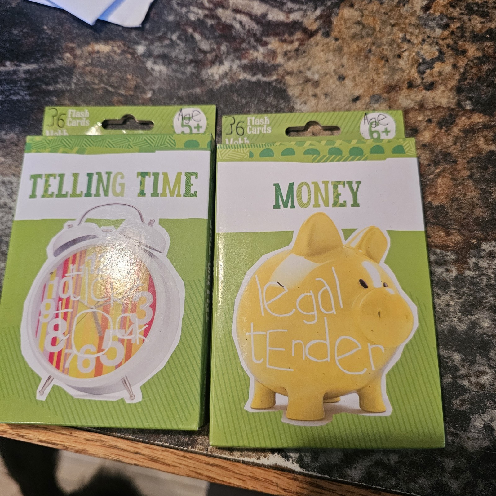 Money & Telling Time Interactive Flash Cards Set – 2 Pack Learning