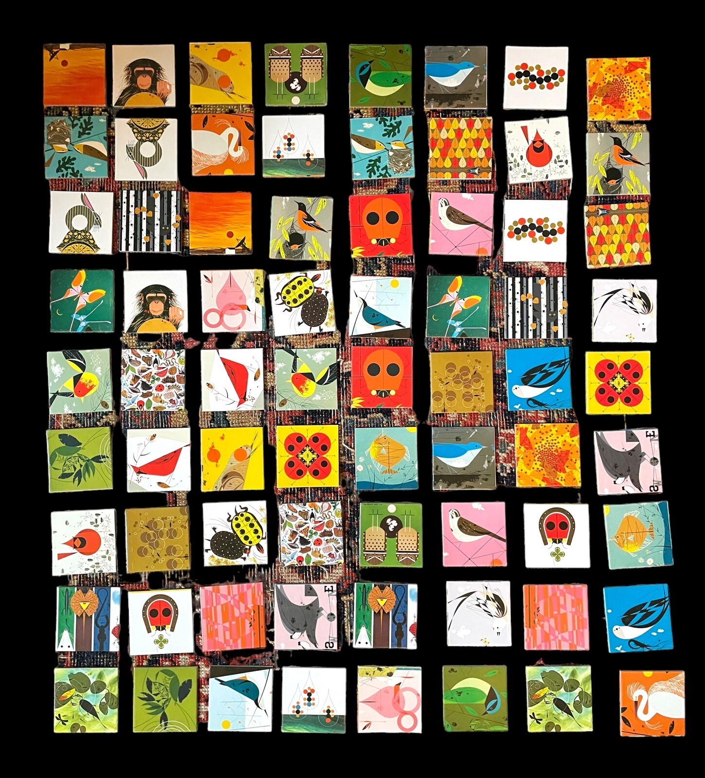 American Artist Charley Harper Memory Game Ammo Books Nature Scenes Rare MCM