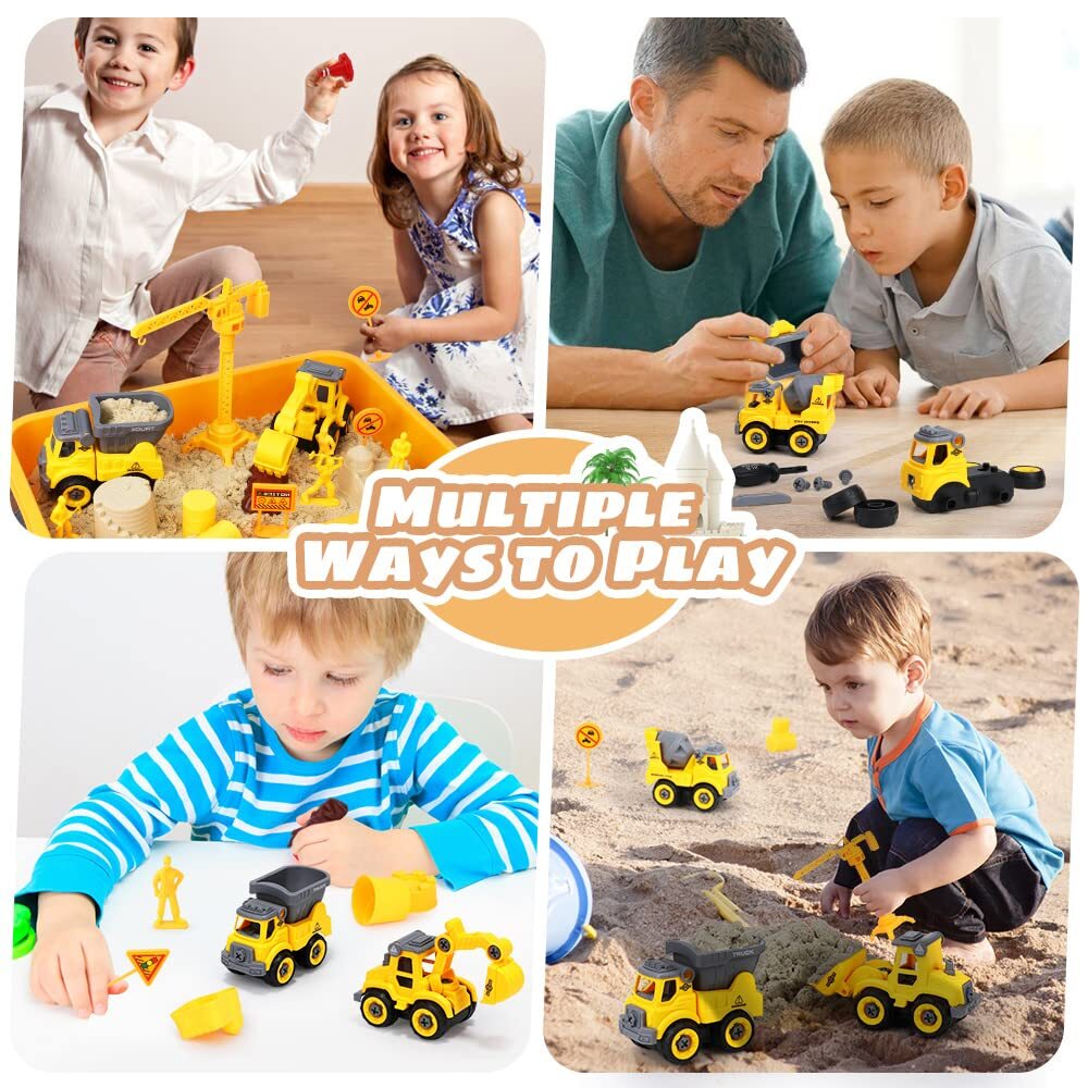 Play Sand Construction Set, Beach Building Castle Kit w/ 2.2lbs Magnetic Sand…