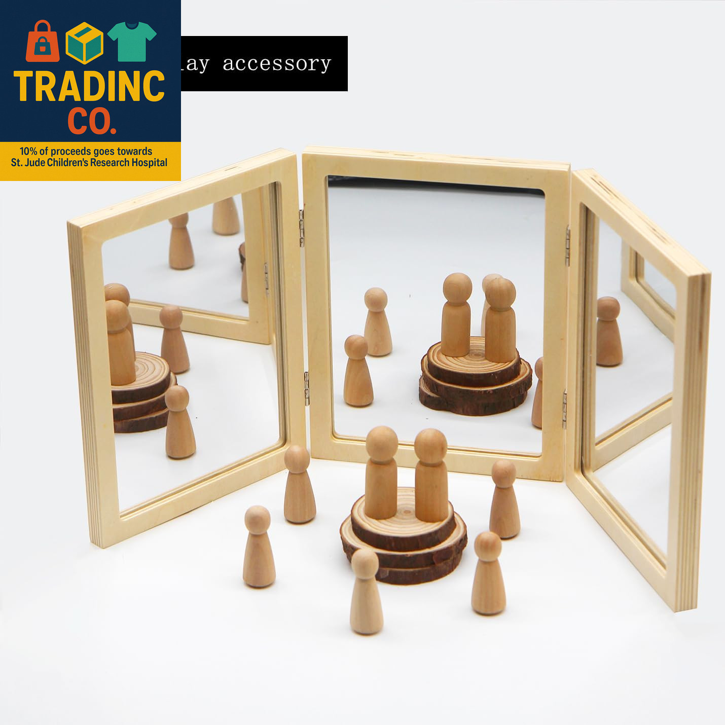 Montessori & Reggio Inspired Children Mirror, Preschool Classroom Essential, 3 P