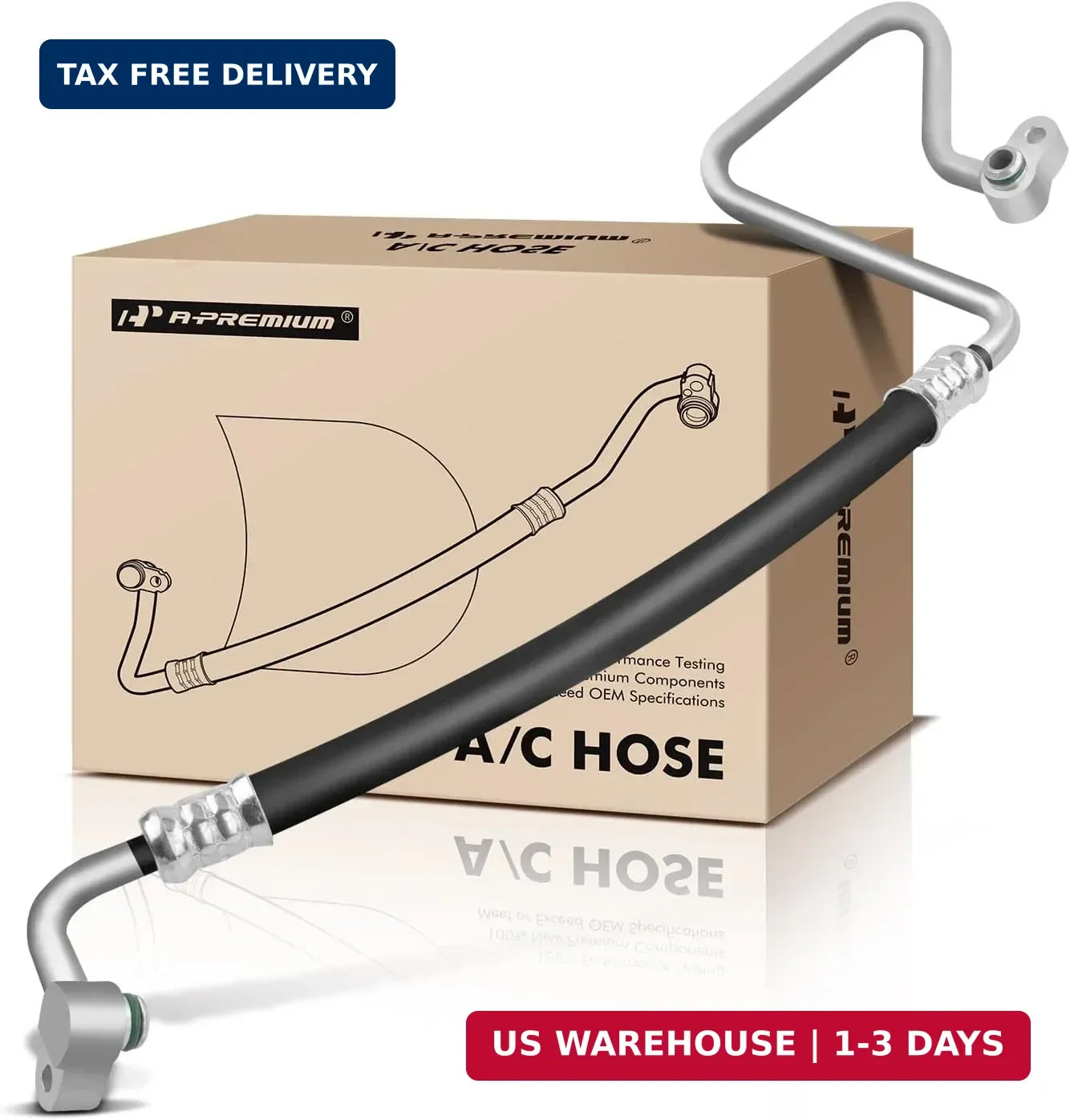 A-Premium A/C Discharge Line Hose Assembly Compatible with Honda Civic, 2006-201
