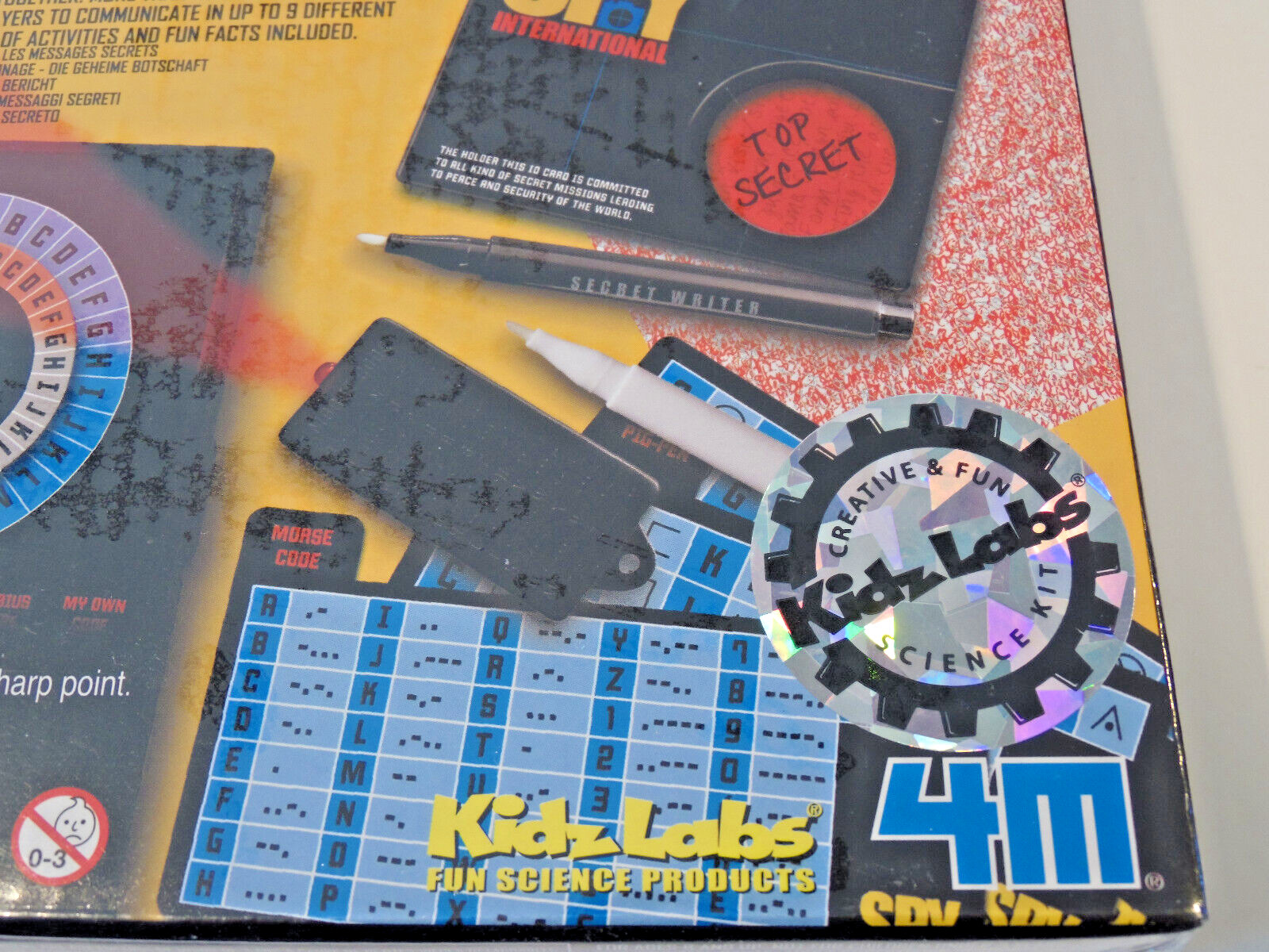 Spy Science Secret Spy Message Kit for 2 children playing together Code Decode