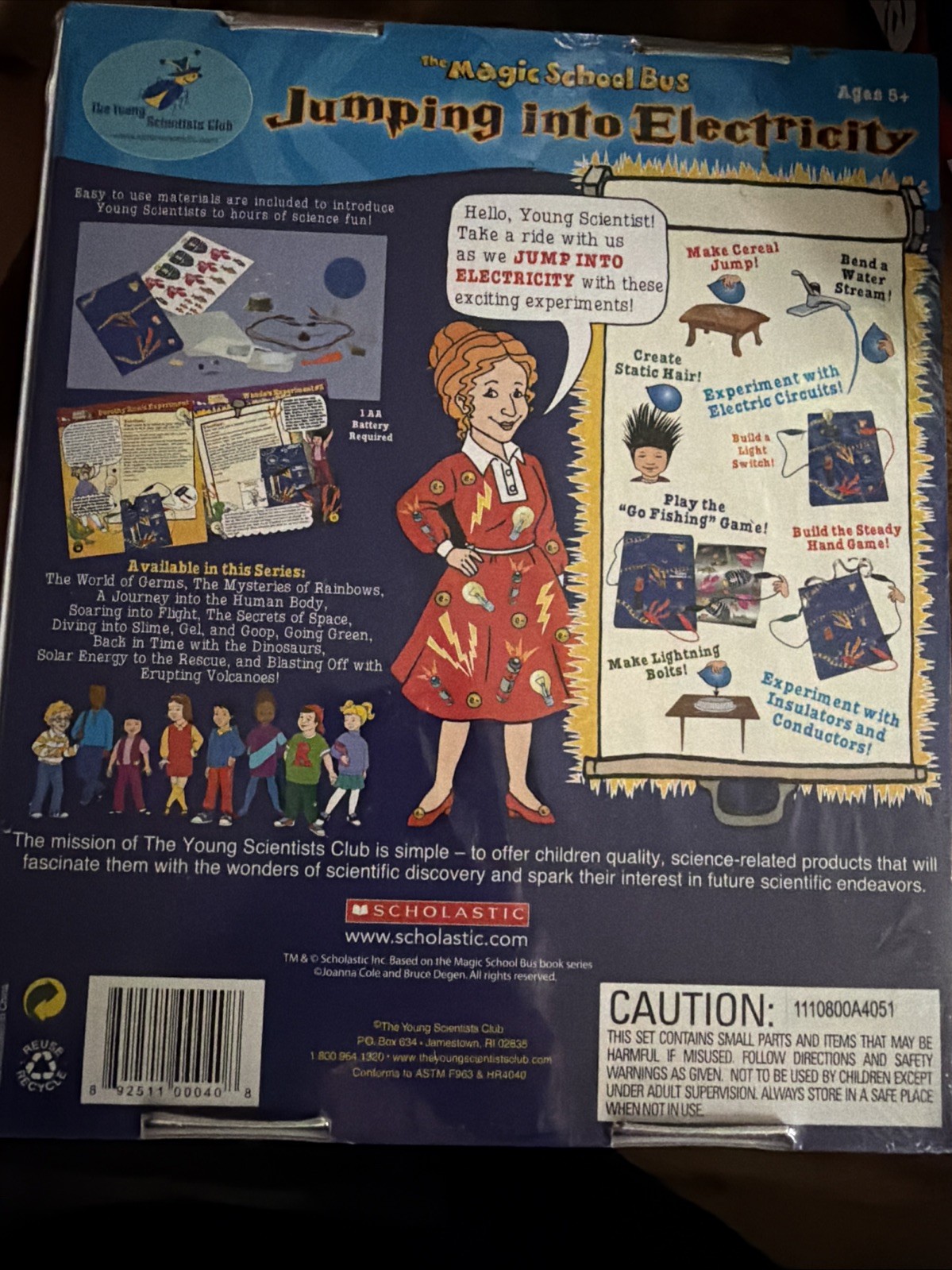 THE MAGIC SCHOOL BUS Jumping into Electricity Kit *NEW & SEALED* Homeschool