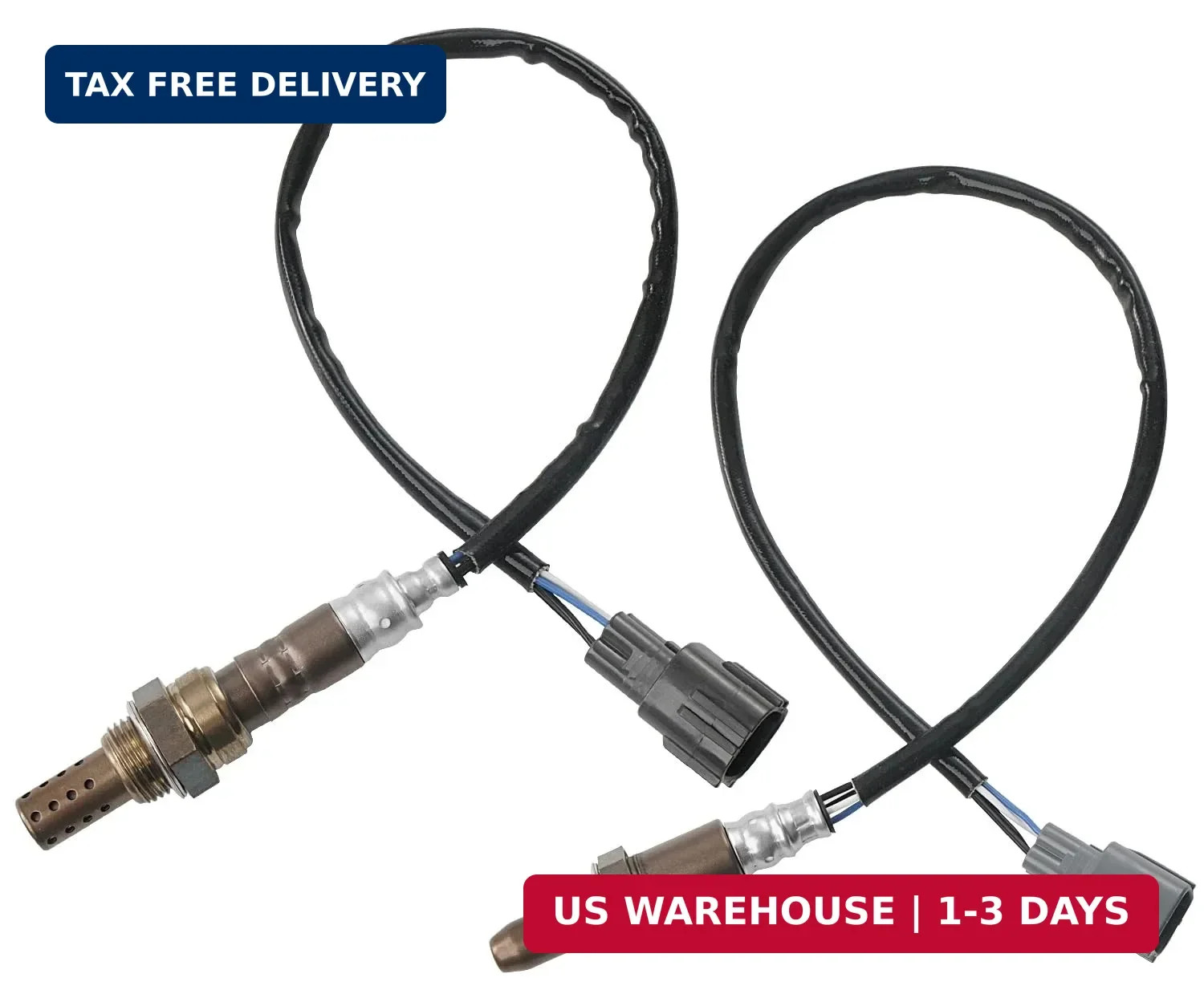 2 PCS Oxygen Sensor Upstream Downstream O2 Sensor Compatible with 2005-2011 Toyo