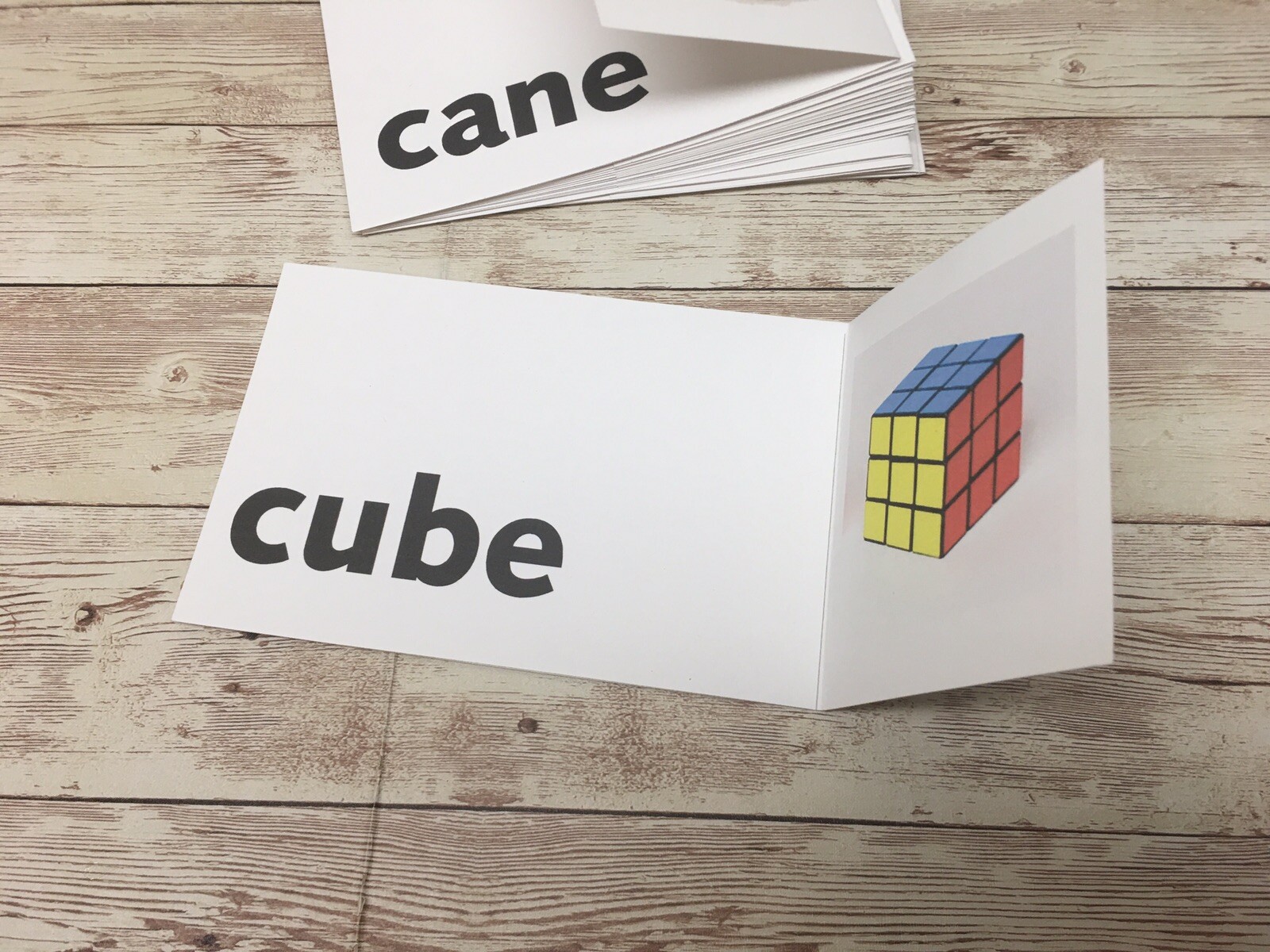 Reading Manipulative – Silent E words Picture Flip cards – Home Or School