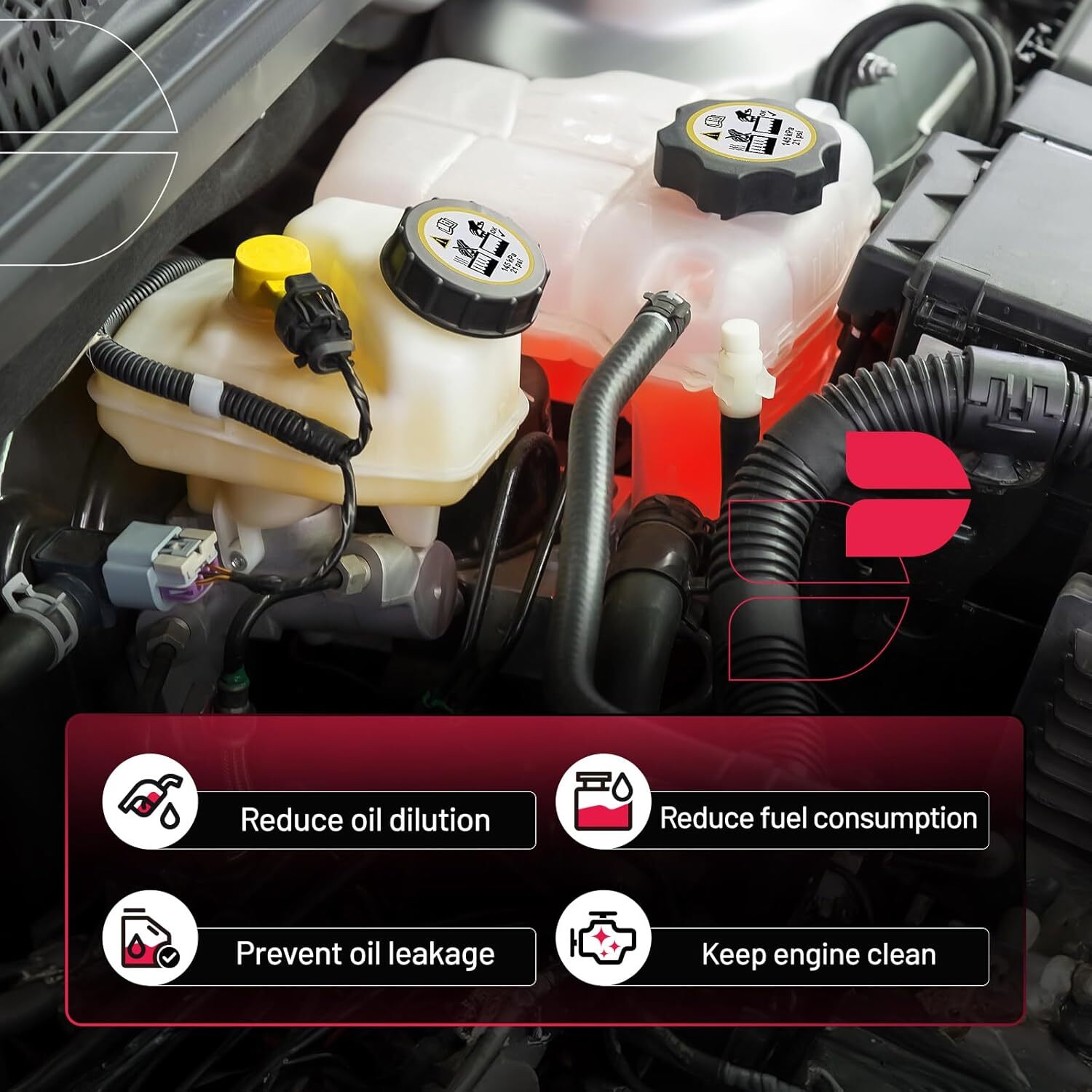 BDFHYK Engine Coolant Expansion Reservoir Overflow Tank Compatible with Escape
