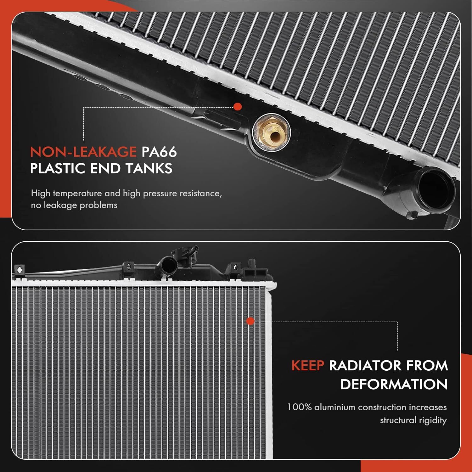 APM Engine Coolant Radiator Assembly with Transmission Oil Cooler –
