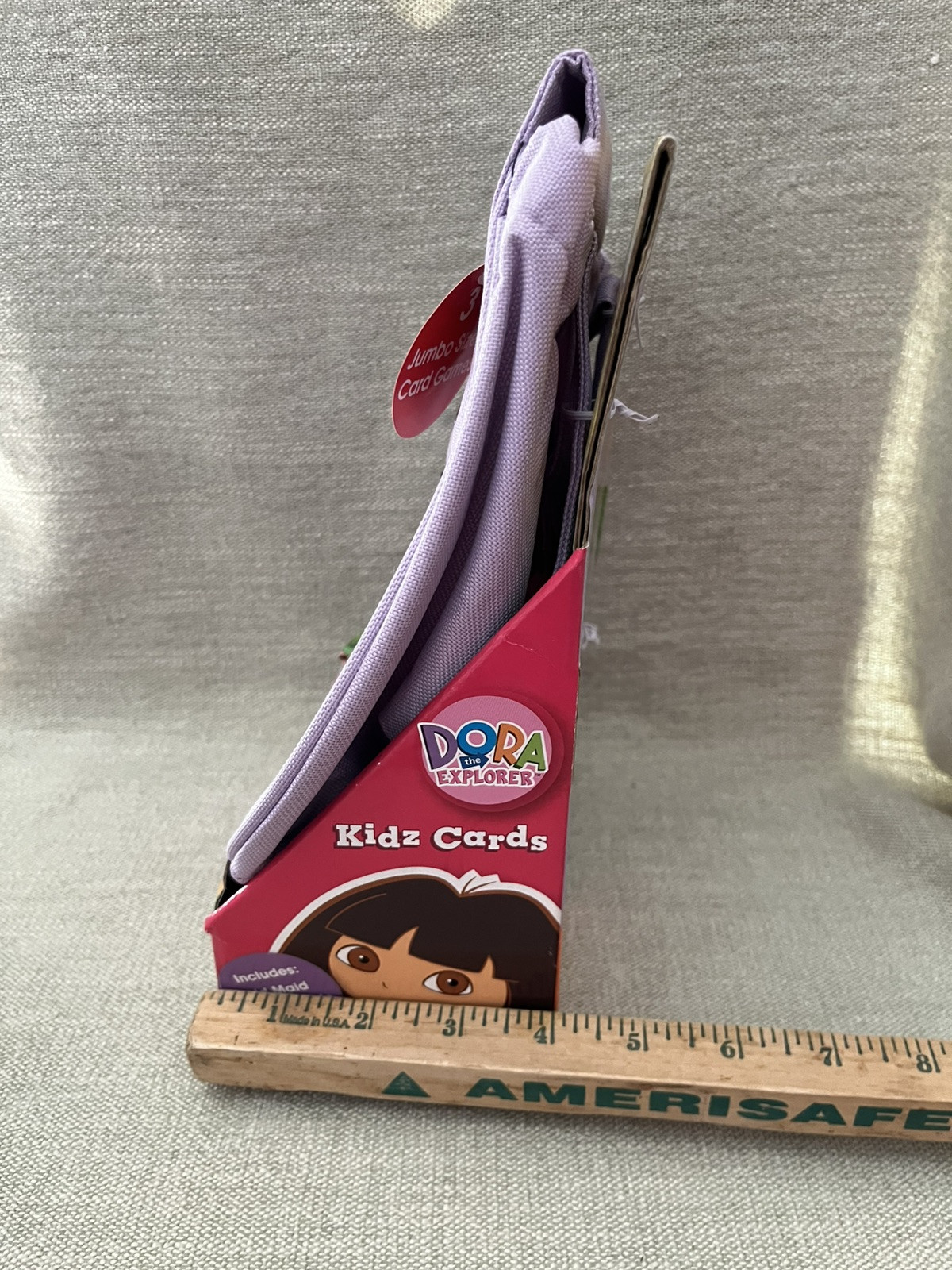 2006 Dora the Explorer Cloth Bag Classic 3 Jumbo Kidz Cards Game Play To Learn