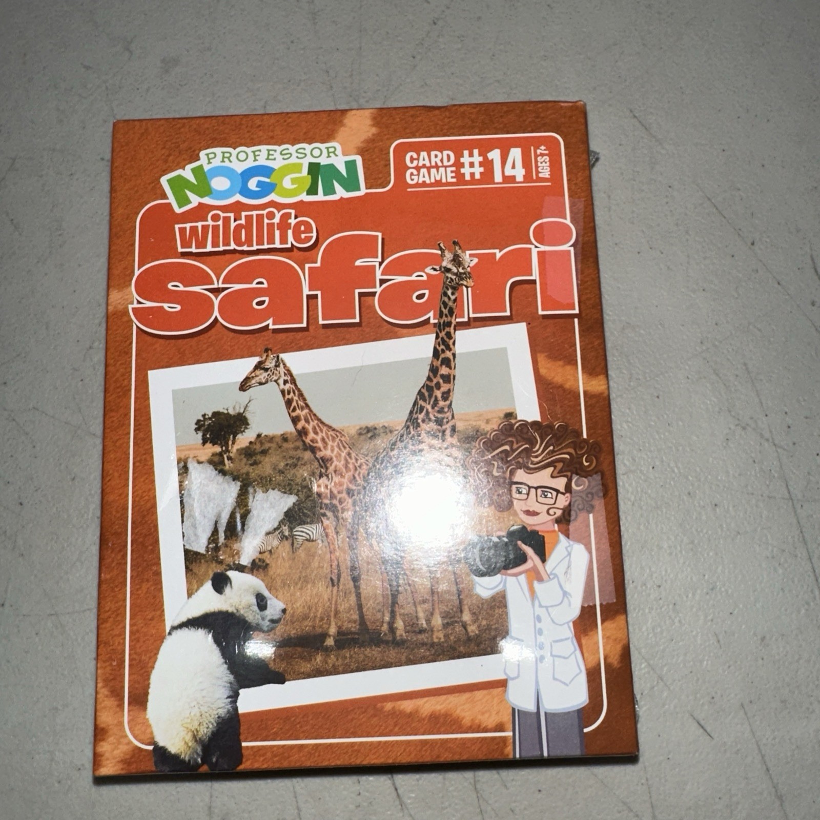 Professor Noggin Wildlife Safari Card Game #14 Outset 2019 New Sealed