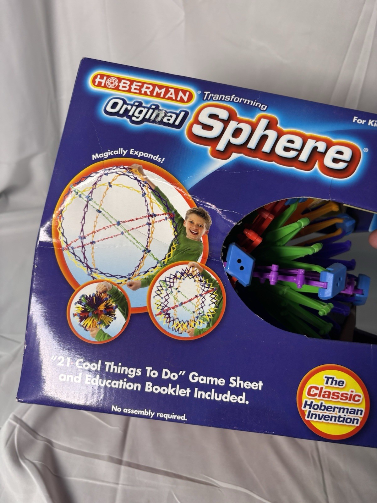 Hoberman Original Sphere Multicolor RINGS 9.5” To 30” NEW