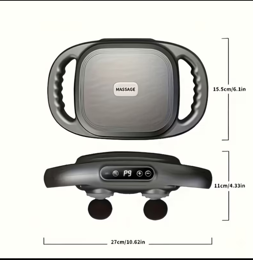 42-head 42-Drive Massage Gun Set, Deep Tissue Percussion Massager with 42 Black