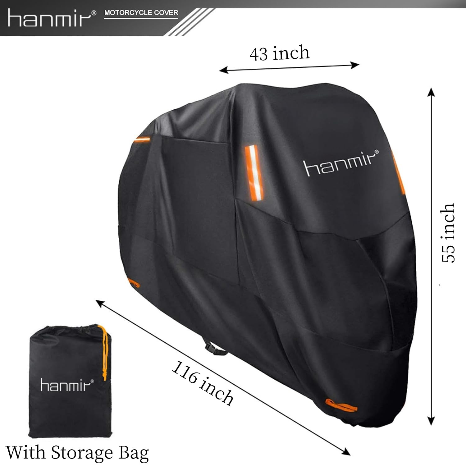 Motorcycle Waterproof Cover All Season Universal Outdoor Storage Protection