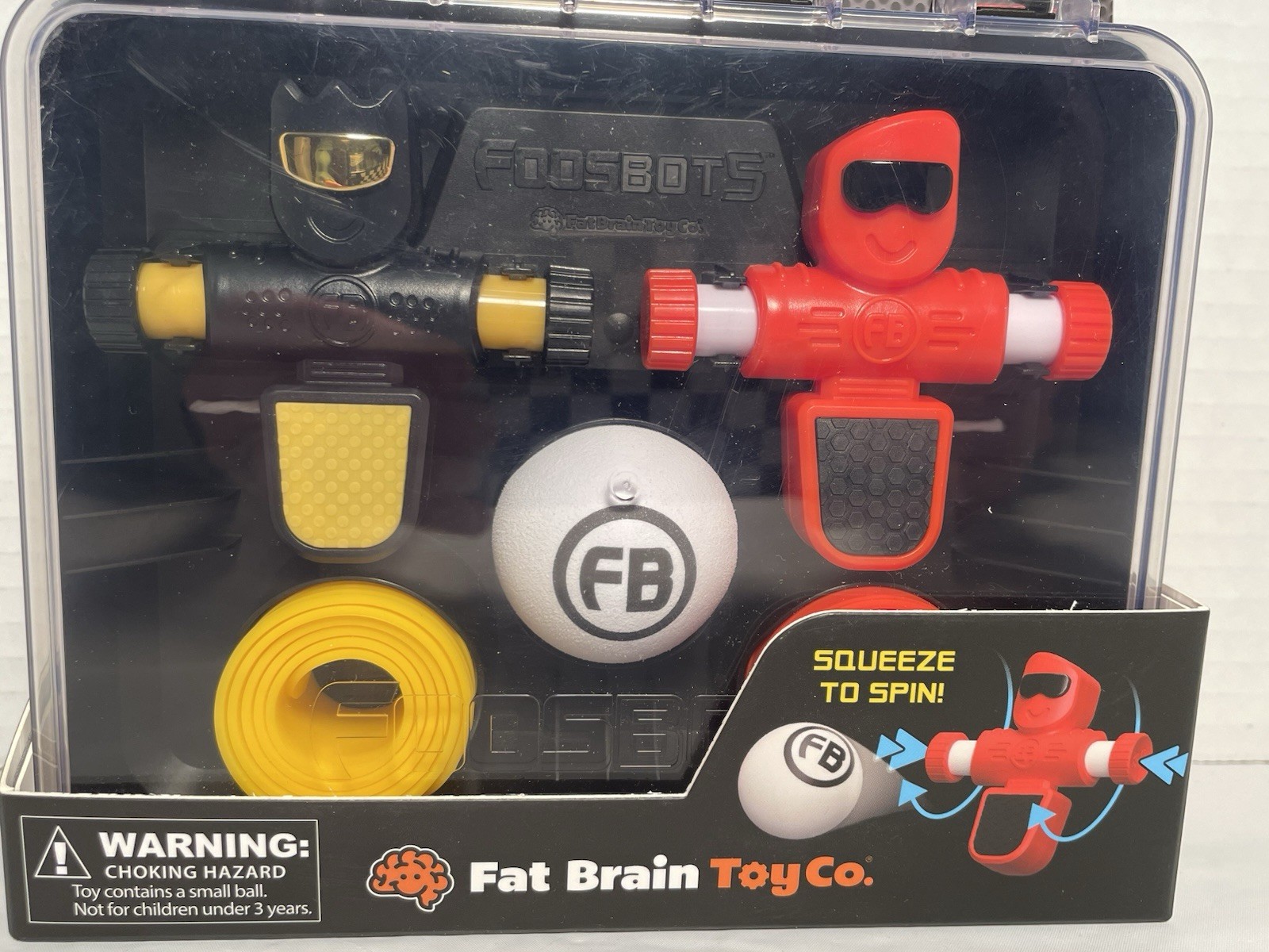 Foosbots – Set of 2 Foosbots with silicone goal lines and a ball – Table Game