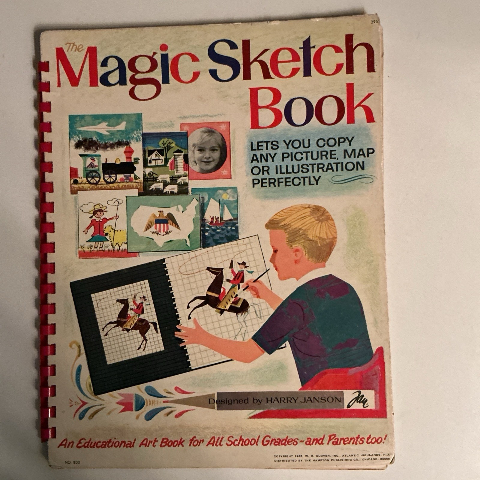 Vintage 60s Magic Sketch Book Drawing Book – Complete