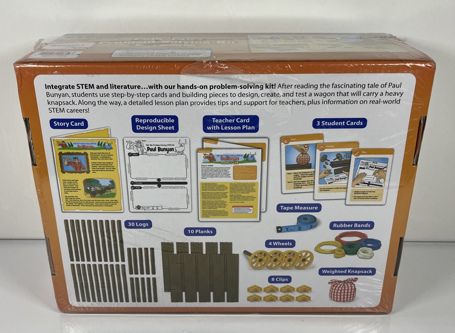 Lakeshore Paul Bunyan Folk Tales Problem Solving STEM Kit Grades 2-3