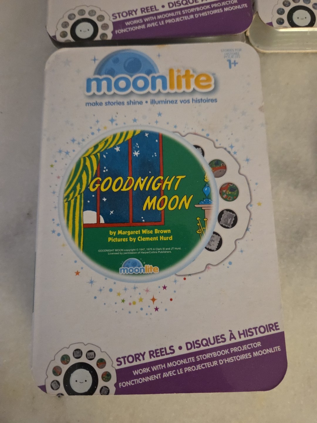 Lot Of 4 Moonlite Storybook Projector Story Reel Goodnight Moon Disney Frozen