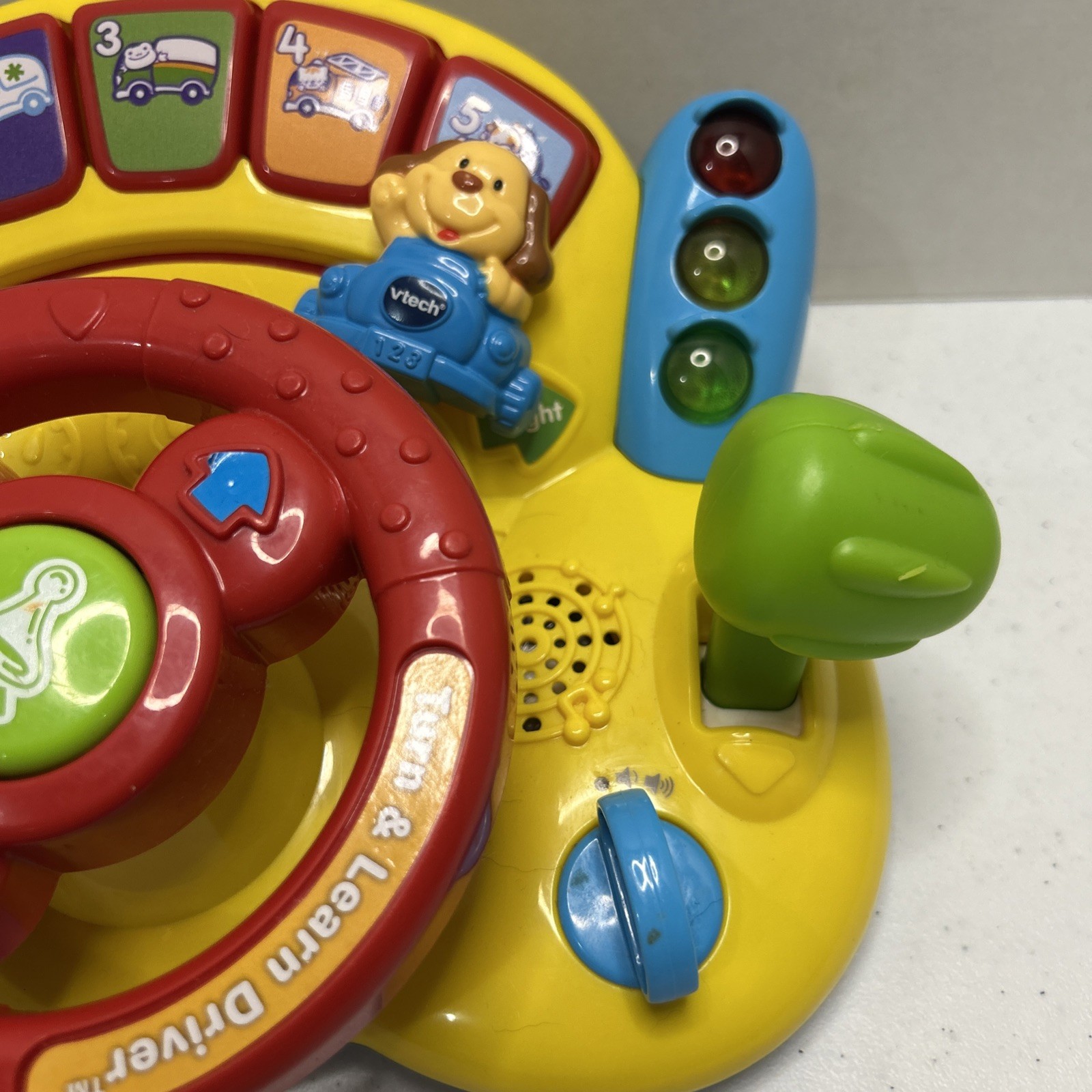 VTech Turn & Learn Driver Interactive Red and Yellow Dashboard Numbers Sings Toy