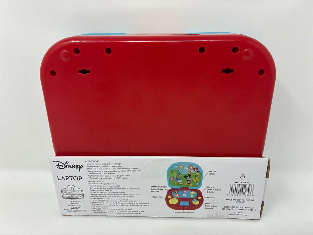 Disney Mickey Mouse Toddler Laptop Numbers Colors Letters Shapes