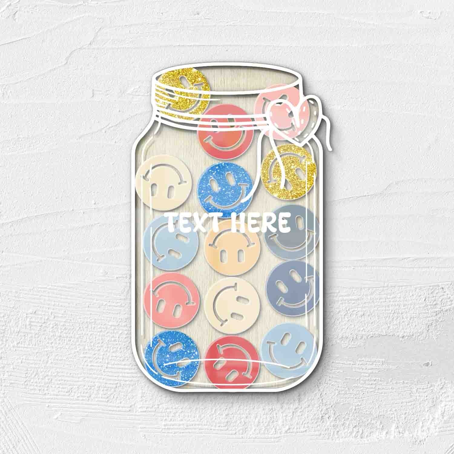Customized Magnetic Reward Jars for Kids, Reward Chart with Smile Tokens