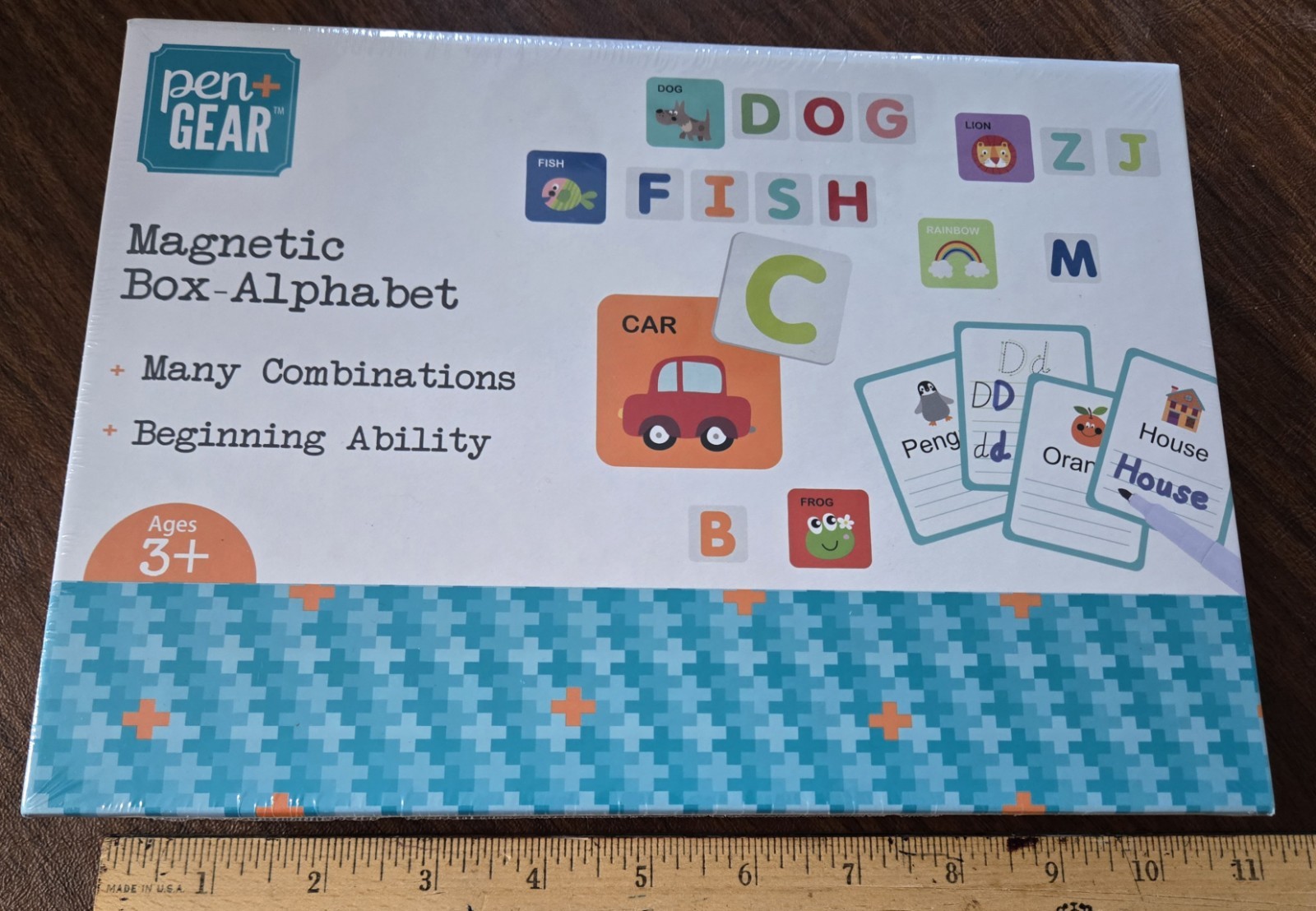 Magnetic Alphabet Activity Box Educational Pen Gear Factory Sealed NIB Children