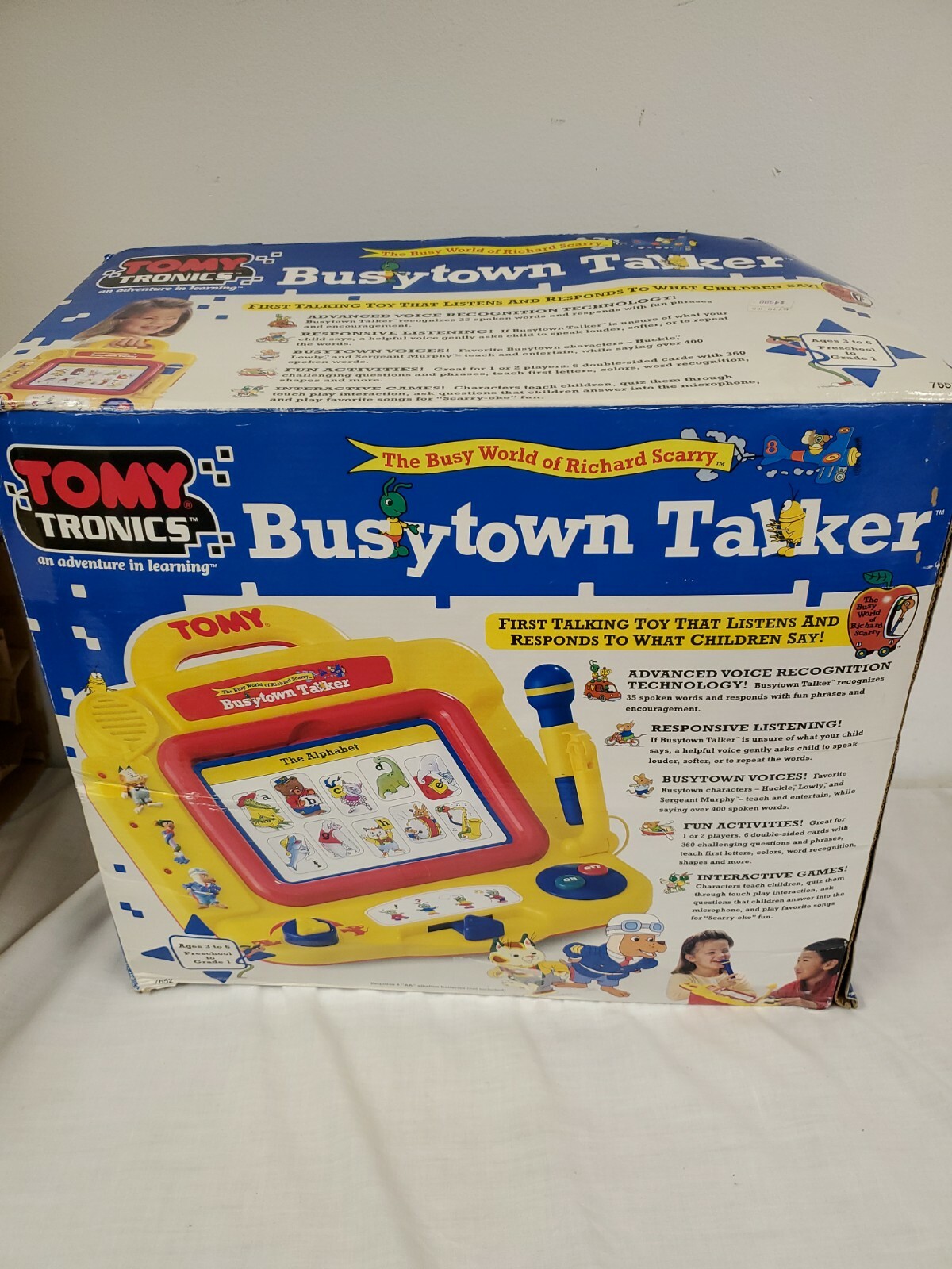 BUSYTOWN TALKER RICHARD SCARRY TOMY TRONICS NOS ADVENTURE IN LEARNING # 7652