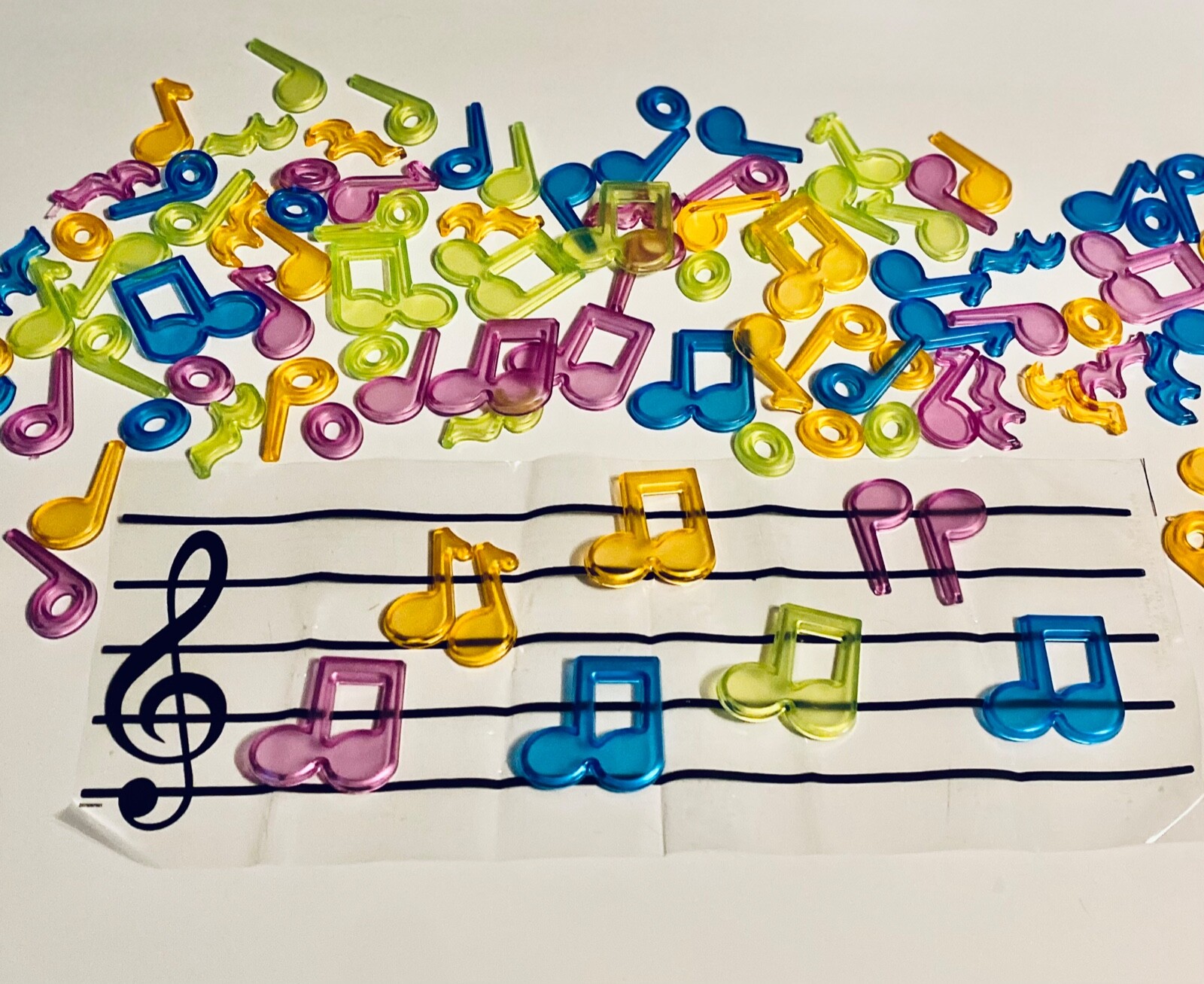 Miniland MLE97901 Translucent Musical Counters Educational Light table Preschool