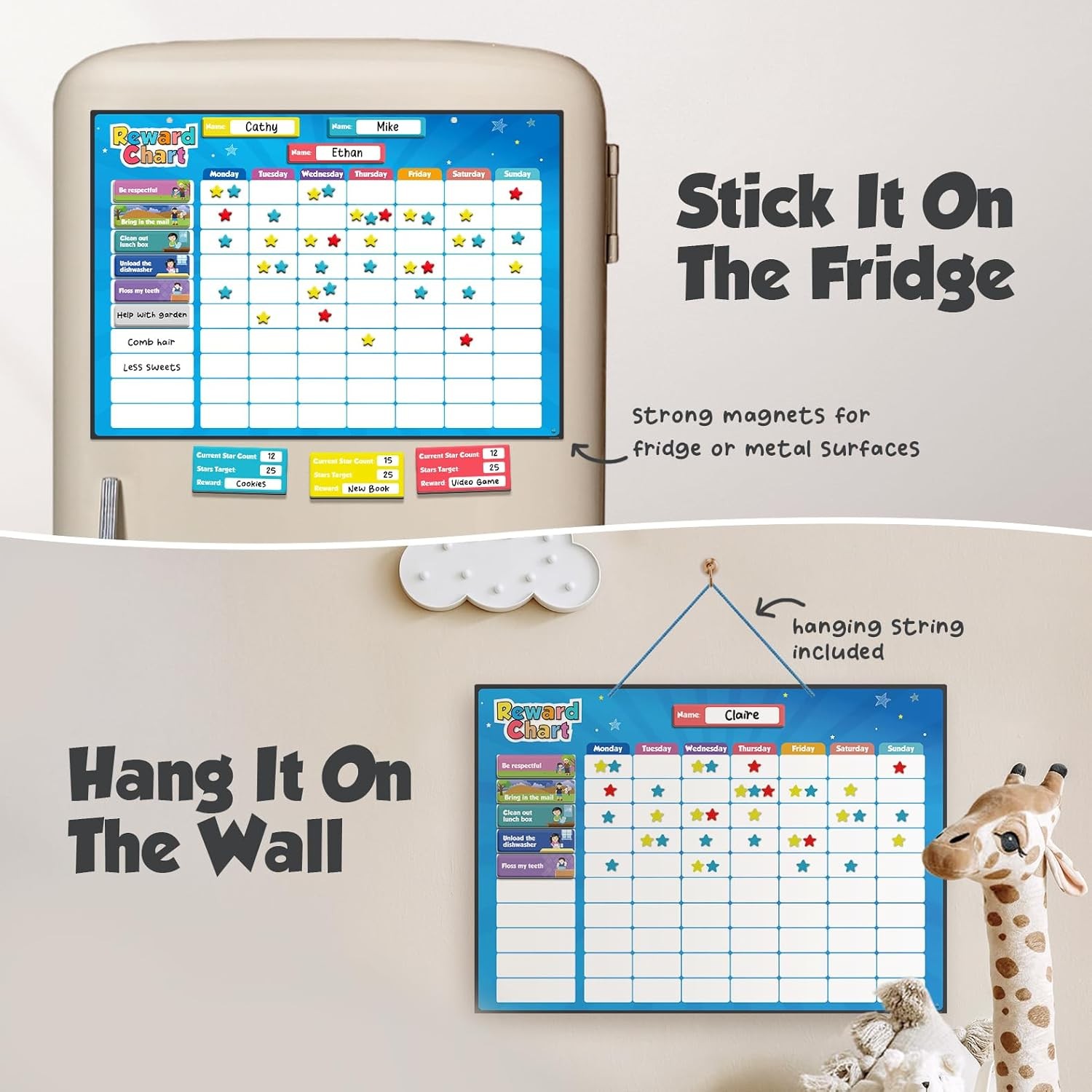 Magnetic Responsibility Chart for Kids
