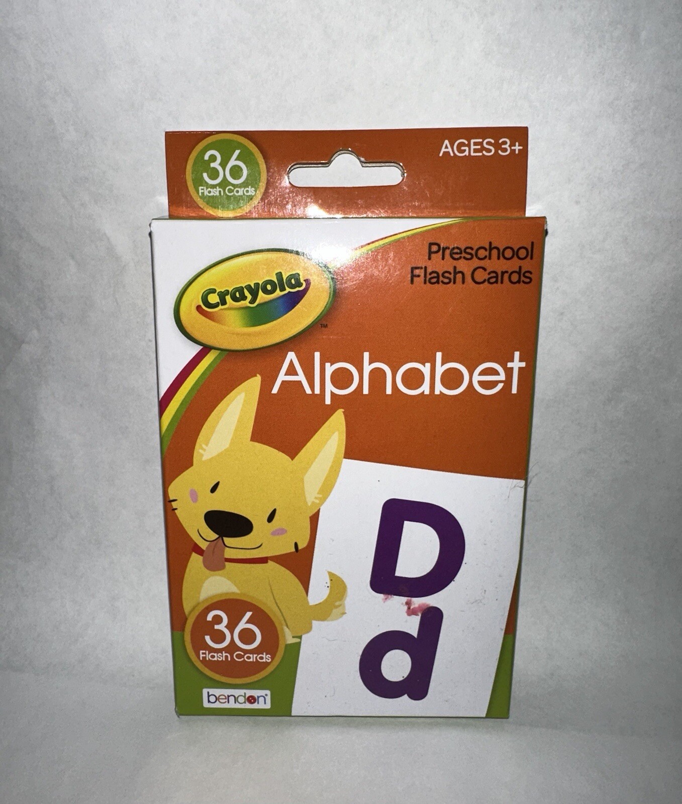 CRAYOLA LEARNING FLASH CARDS Age 3+, 36 Cards/Pk, Learning Pack