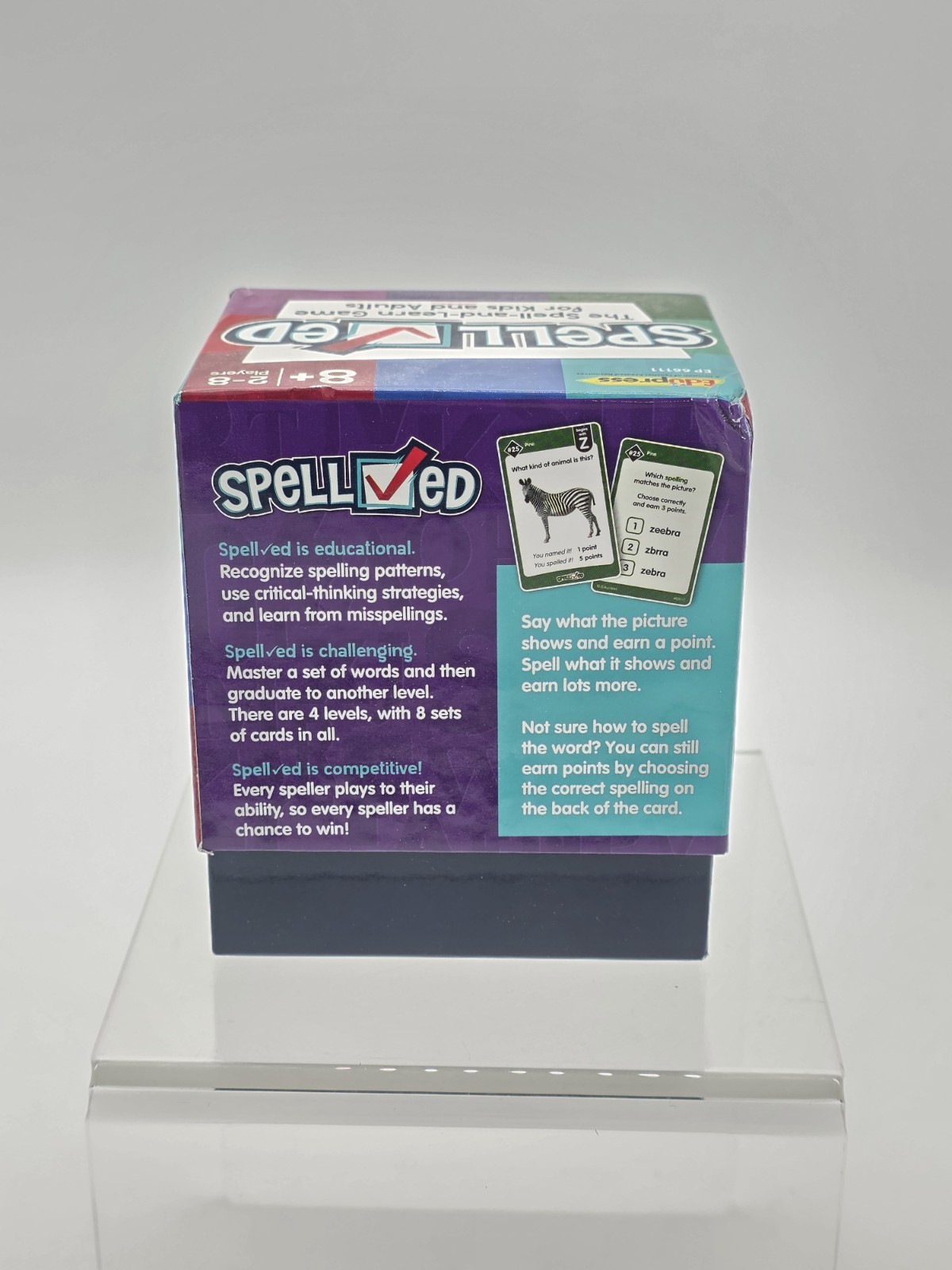 Spell Checked Educational Spelling Card Game Ages eight and up, Complete
