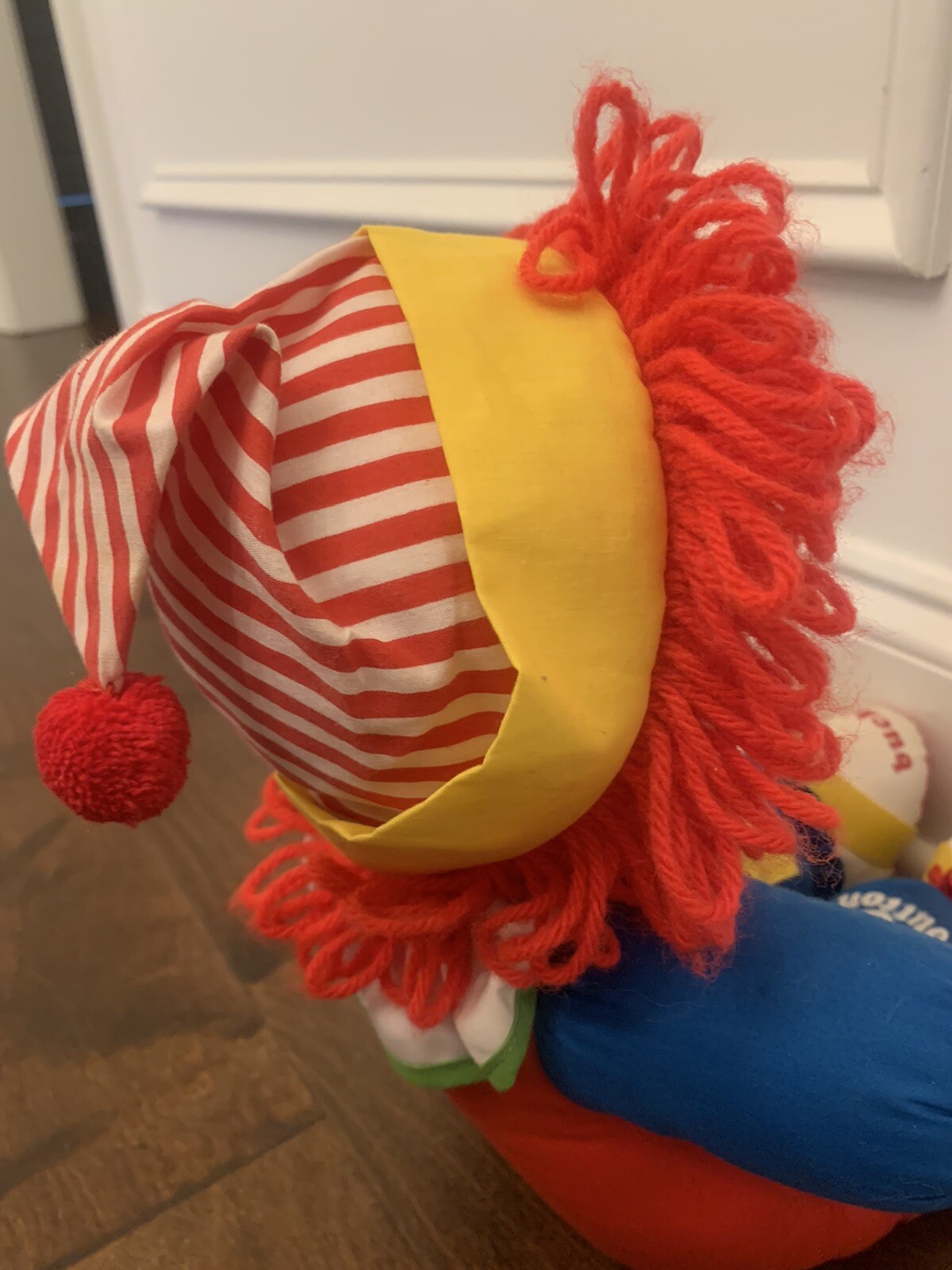 Vintage 1983 American Greetings Amtoy Doll 16” Learn to Dress Clown EUC Vtg 80s