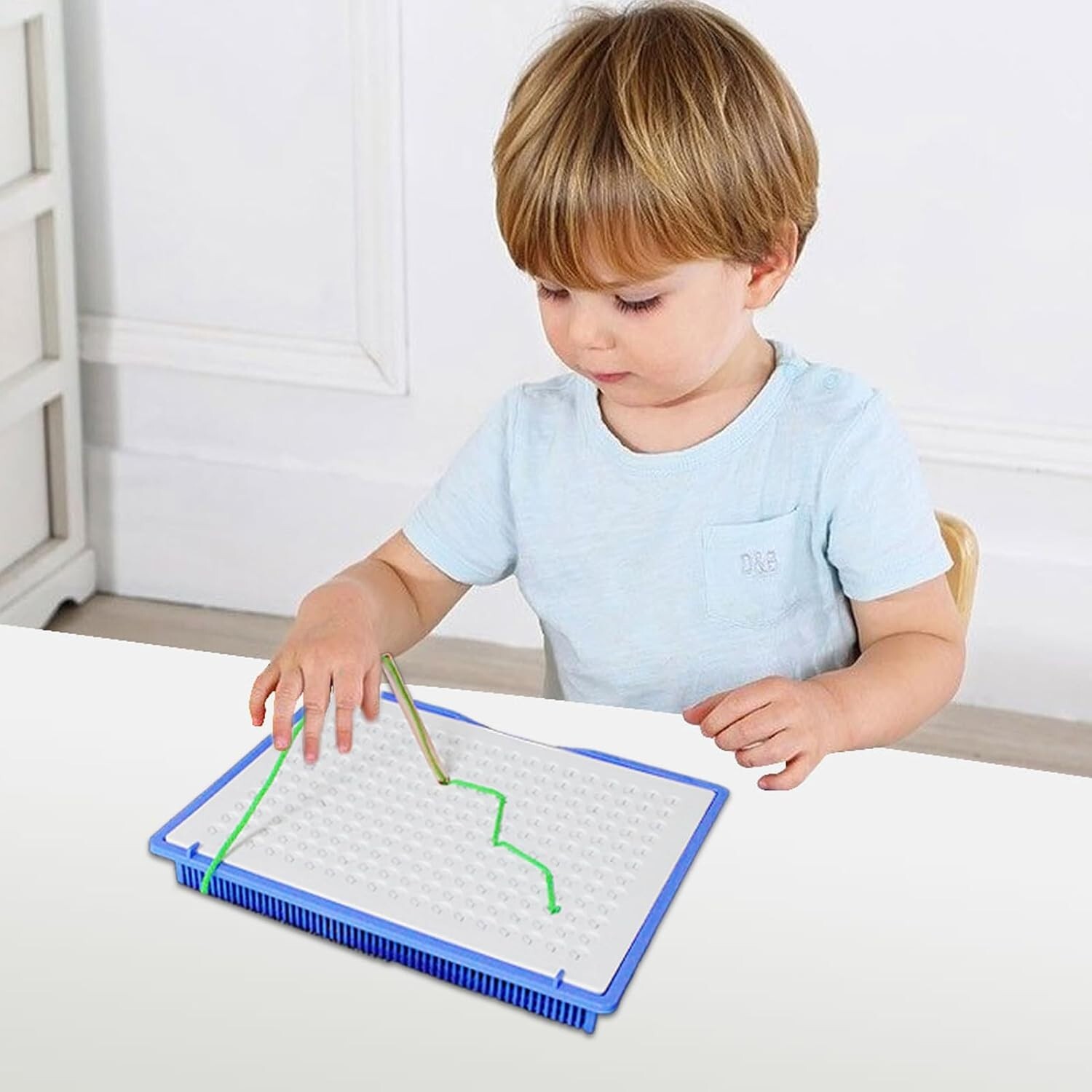 Sensory Thread Board Colorful Threading Toy Calm Down Threading Board