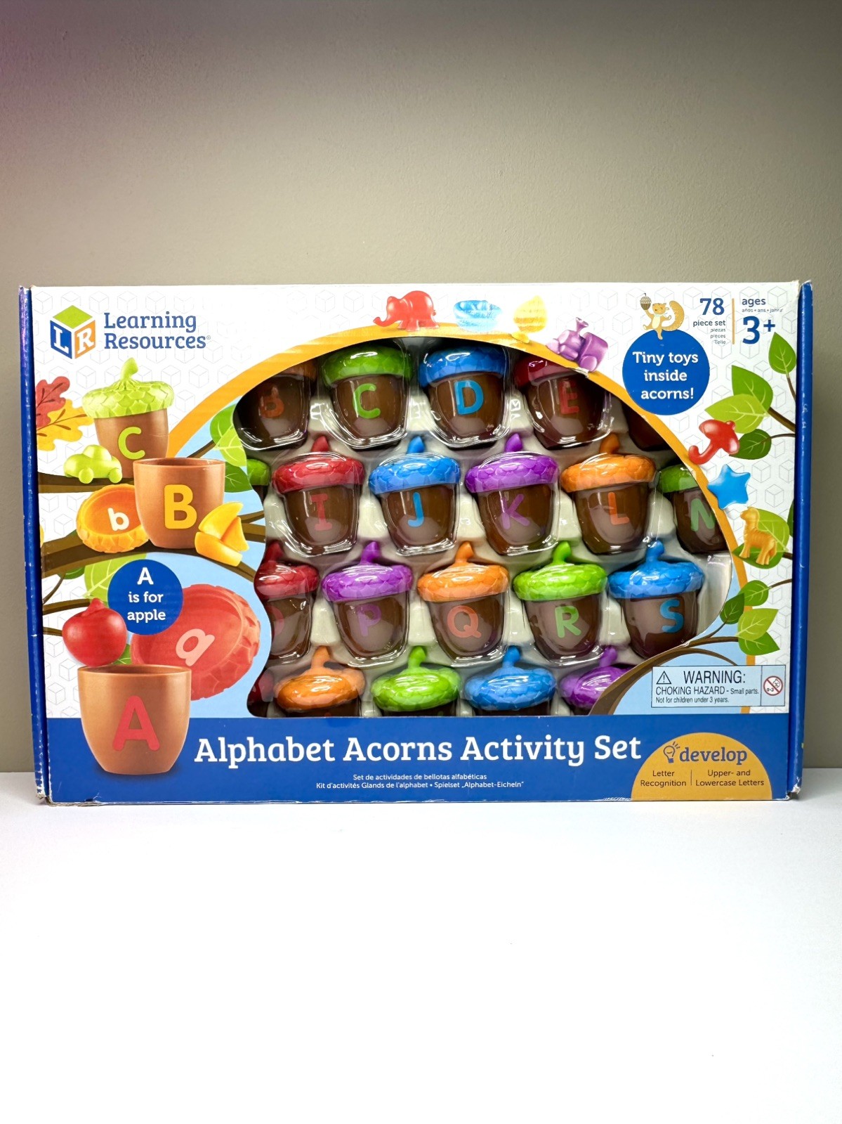Learning Resources Alphabet Acorns Activity Set Letter Recognition Homeschool