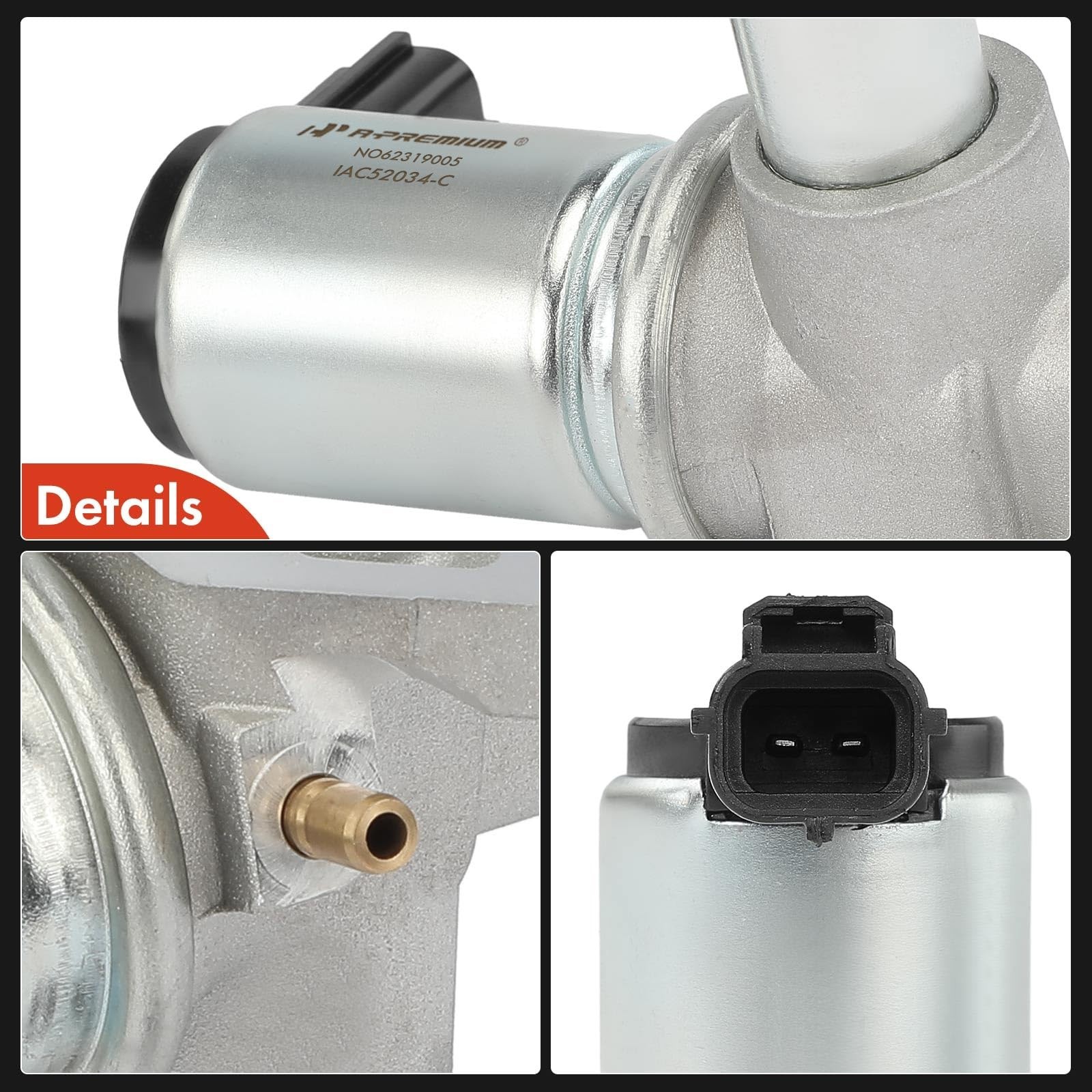 A-Premium Fuel Injection Idle Air Control Valve IAC – V8 4.6L – Compatible wi…