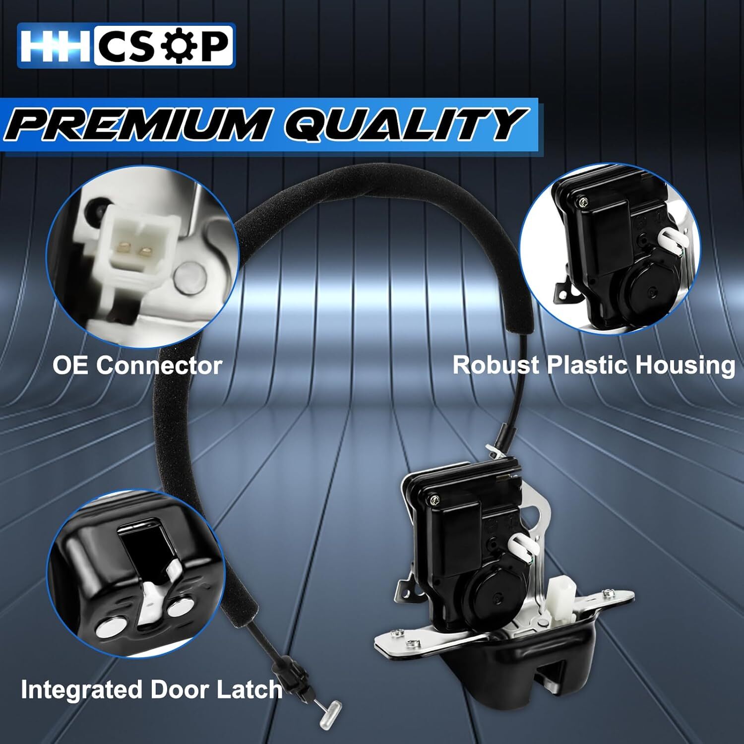 Tailgate Lock Actuator Rear Liftgate Latch Assembly Compatible with 2008-2016