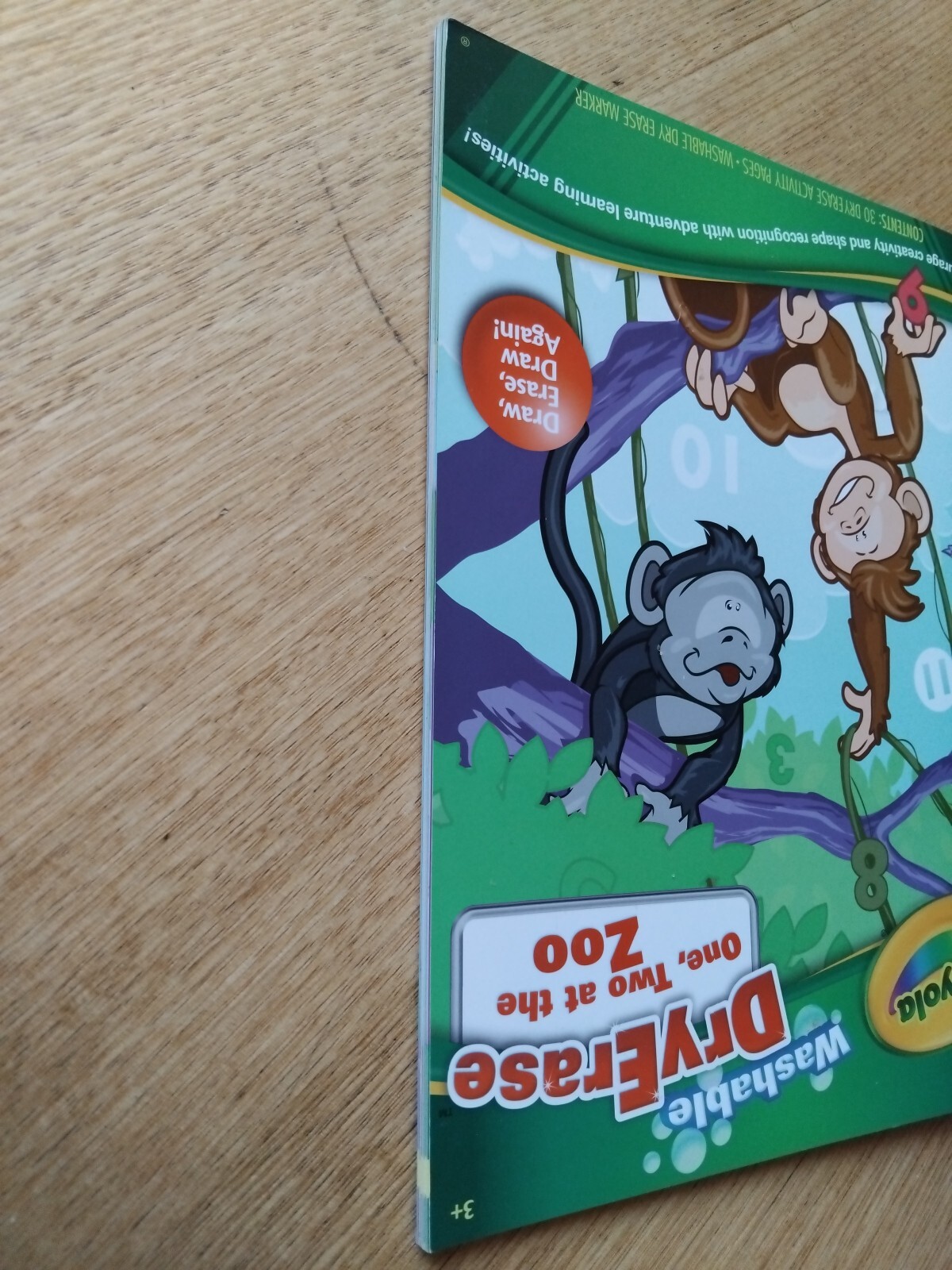 CRAYOLA Dry Erase One, Two at the Zoo Learning Activity Book 30 pages