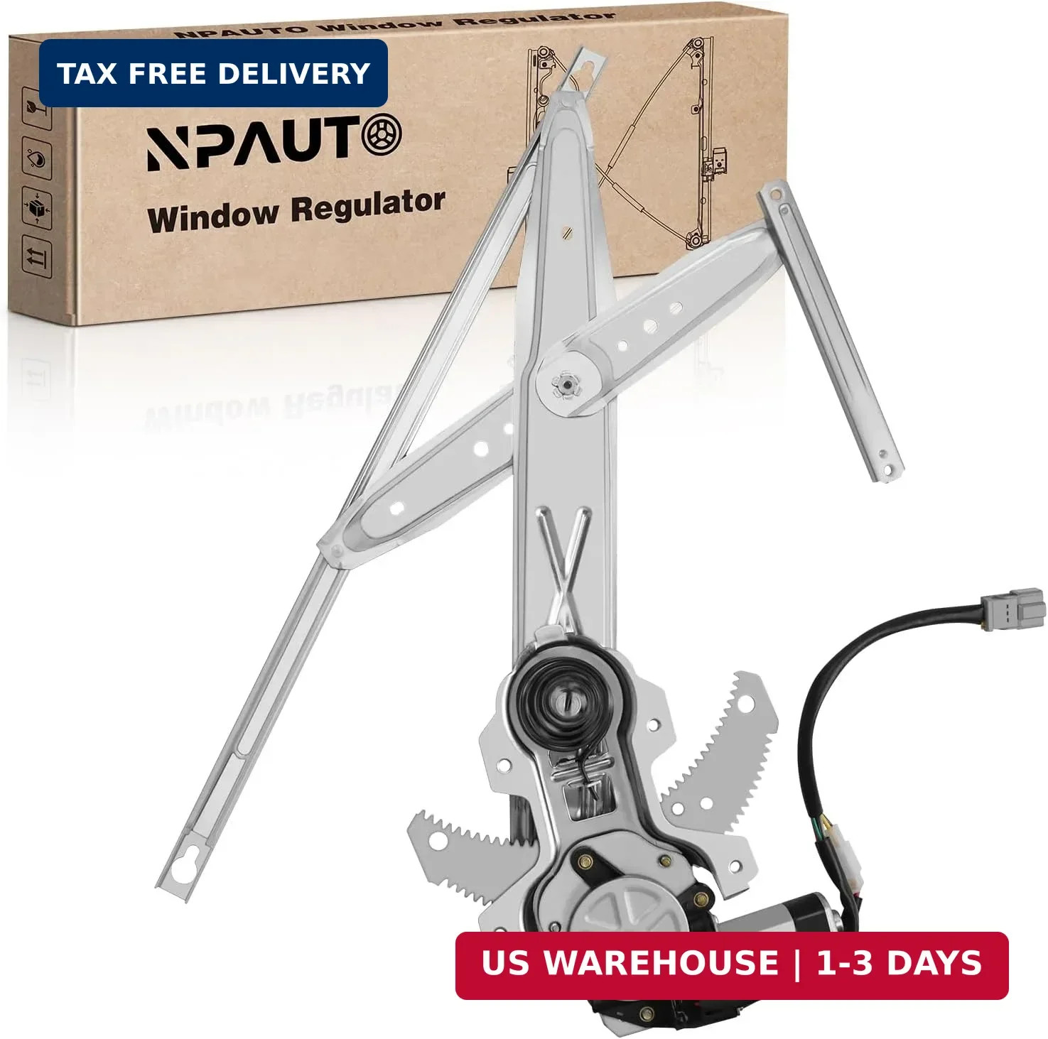 Front Driver Side Power Window Regulator with Motor fit for (2 Door Coupe Only)