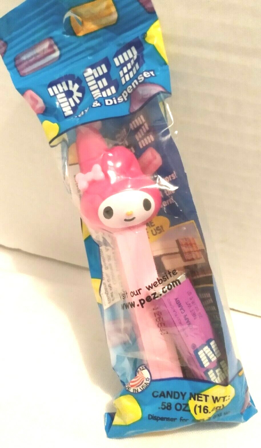 HELLO KITTY My Melody Bunny PEZ Dispenser with Candy New in sealed package