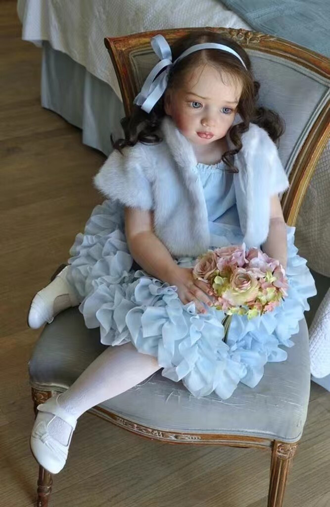 40inch Unpainted Reborn Doll Kit Huge Toddler Girl Blank with CONNECTORS Aloenka