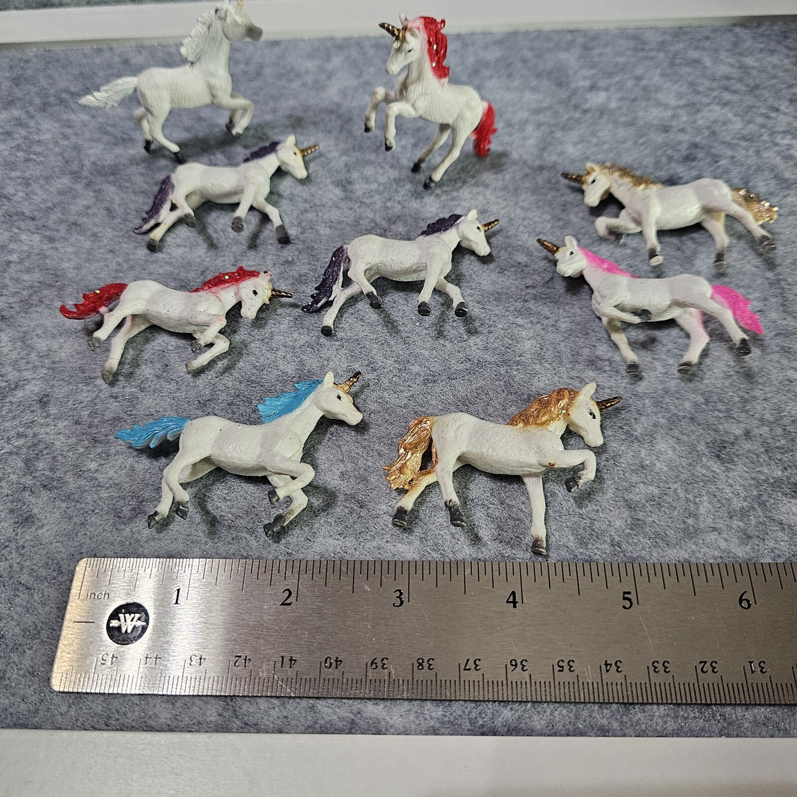 Lot Of 9 Unicorns ~🦄~ Unique Easter Egg Filler ~Multiple Poses & Colors