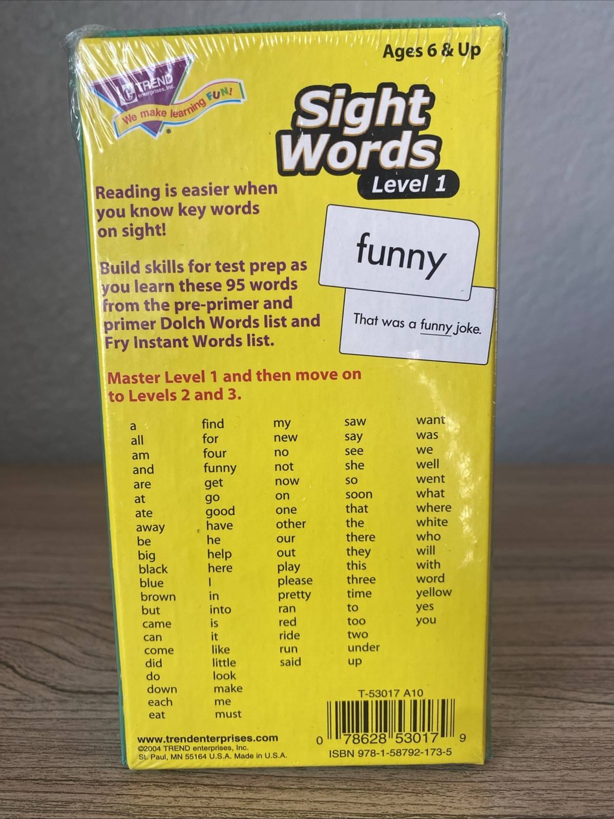 Sight Words Level 1 Skill Building Test Prep Flash Cards Dolch Fry New Sealed