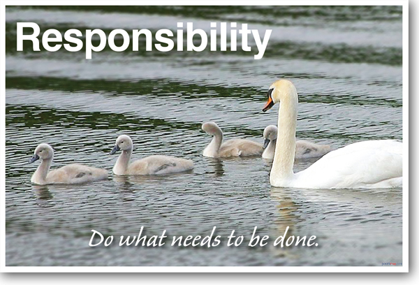 Responsibility: Do What Needs To Be Done – NEW Classroom Motivational POSTER