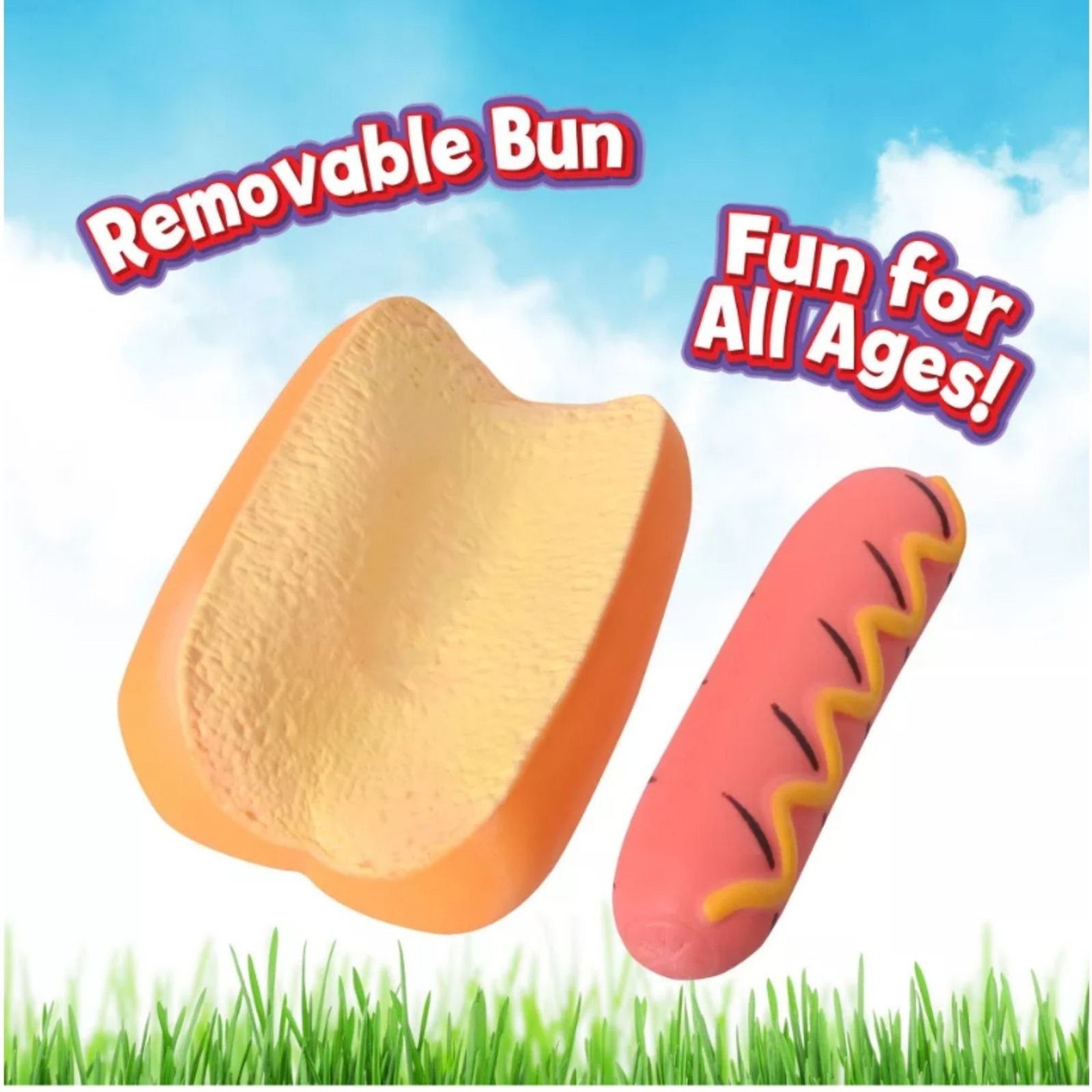 Sunny Days Squeeezy Hot Dog Fidget Toy