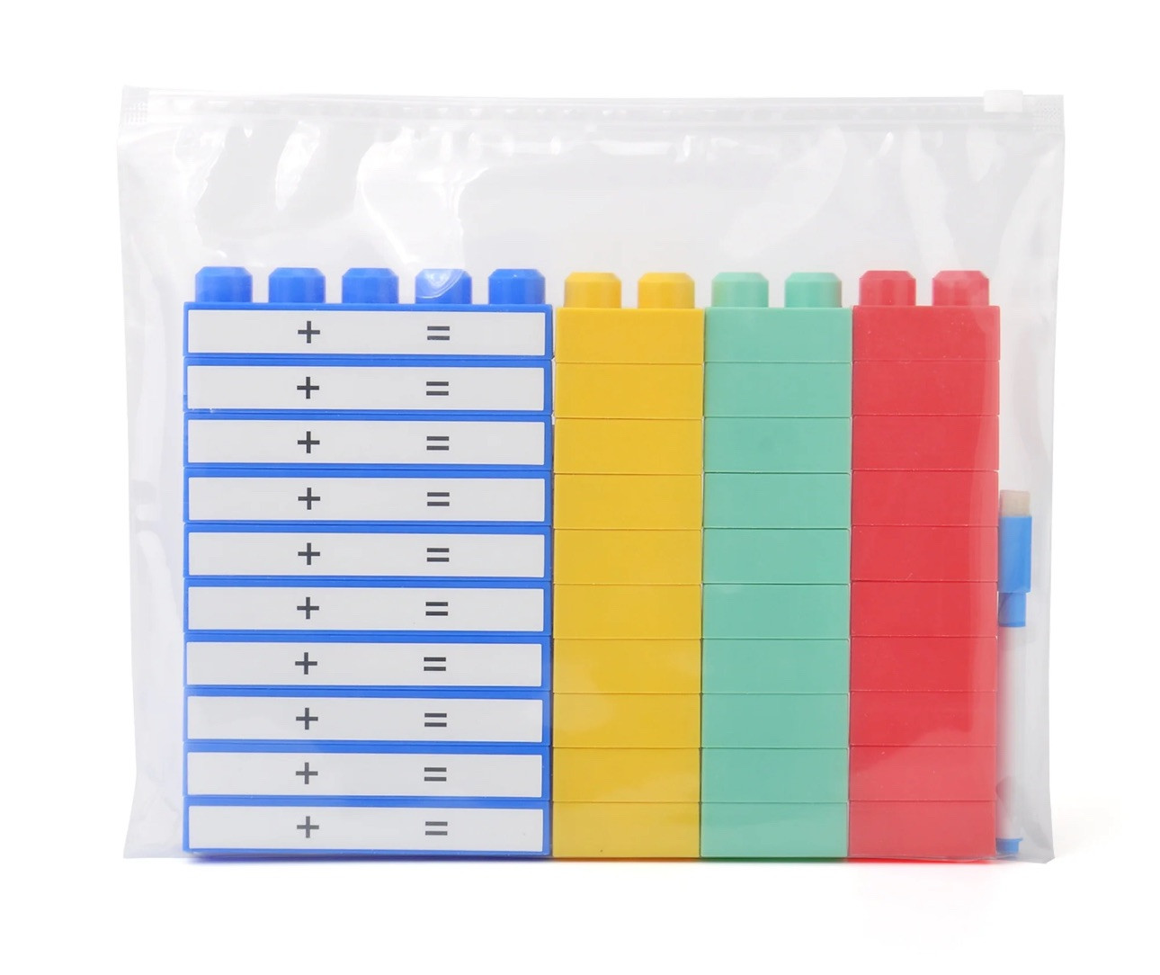 NEW Building Block Dry Erase Addition & Subtraction Game