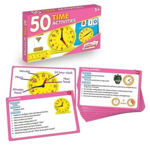 50 Time Activities Card Set for Kids – Learn to Tell Time, Ages 5+