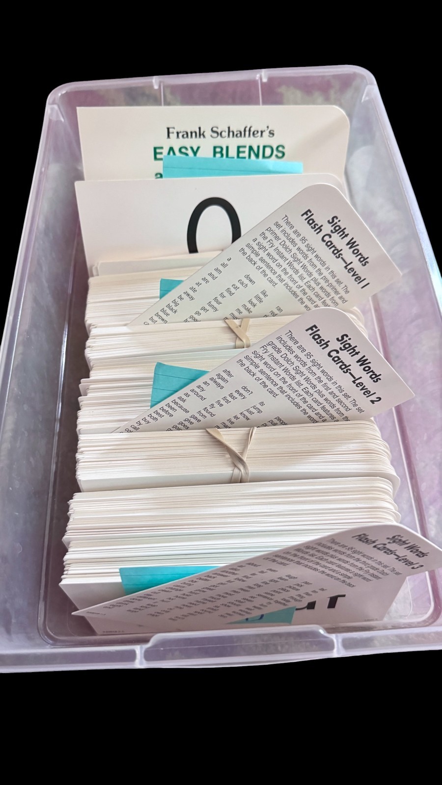 Lot Frank Schaffer’s Trend Sight Words #1-3, Blends Digraphs, 0-100 Flash Cards